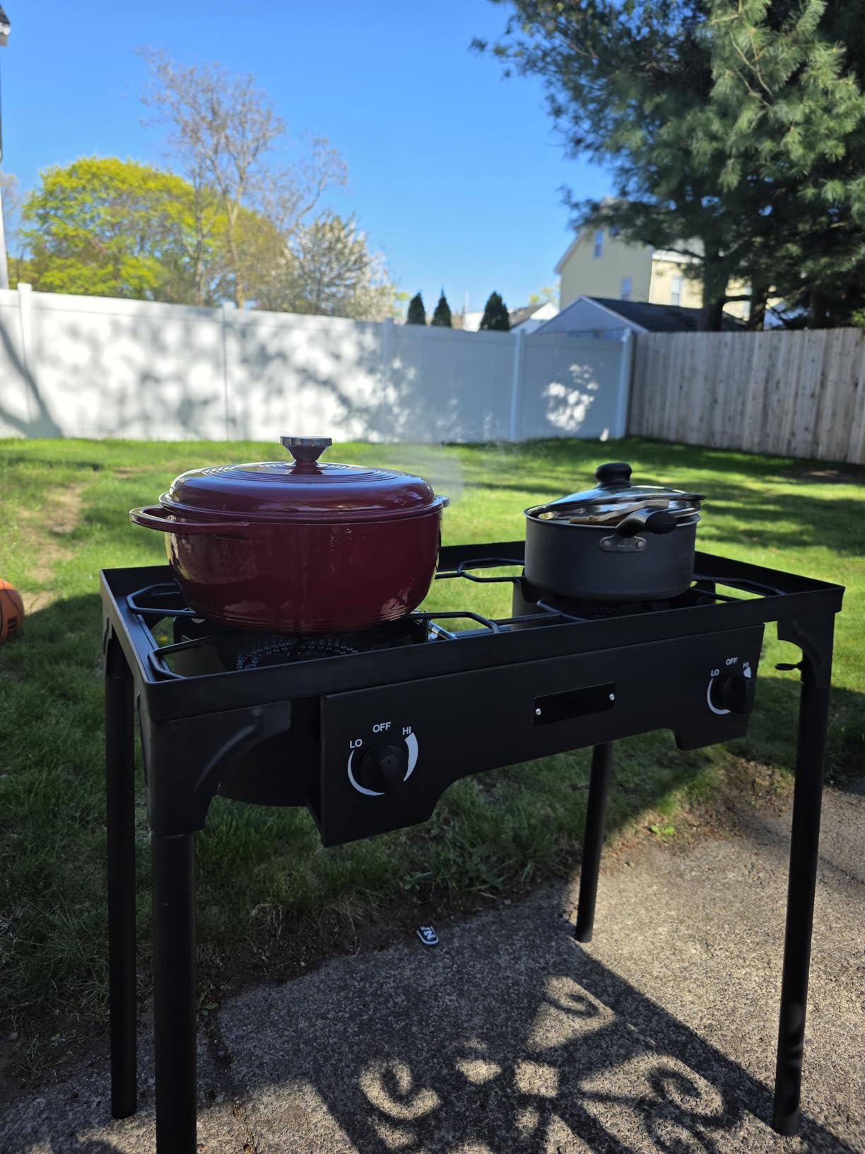 Outvita 2 Burner Propane Gas Stove for Outdoor Cooking, 150,000 BTU customer photo 2