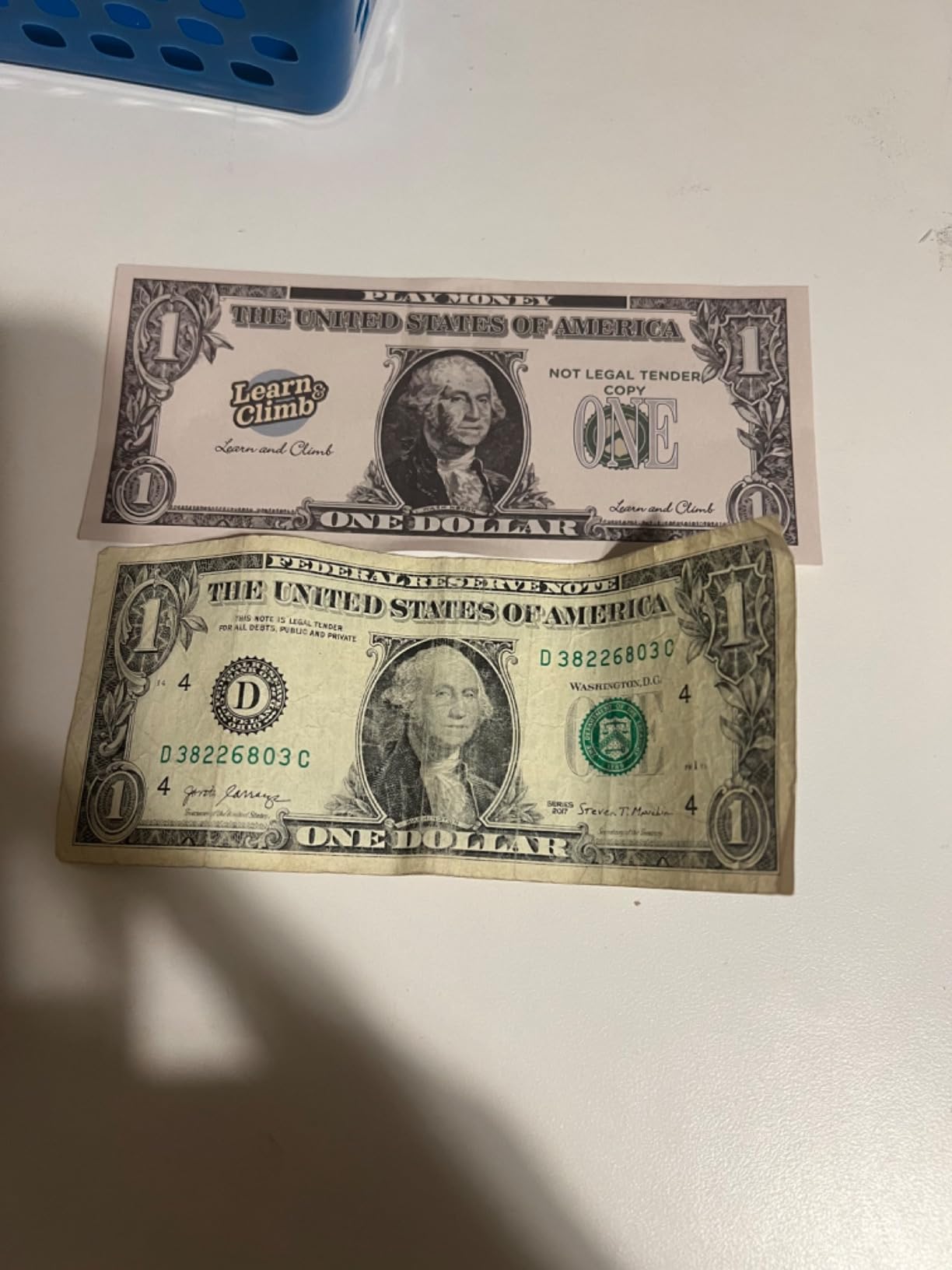 Play Money Set for Kids - Includes: Bills, Coins, Credit Card and Checkbook customer photo 1