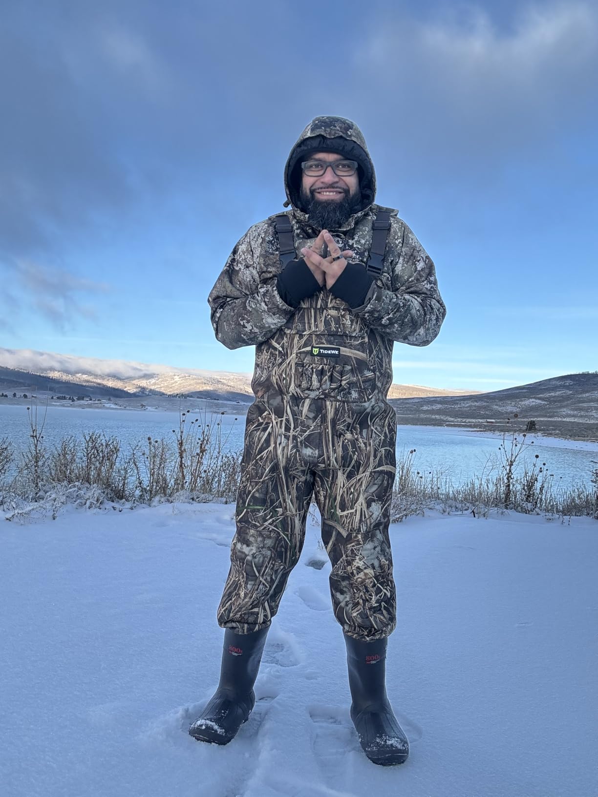 TIDEWE Chest Hunting Waders for Men, Waterproof Neoprene Waders customer photo 1