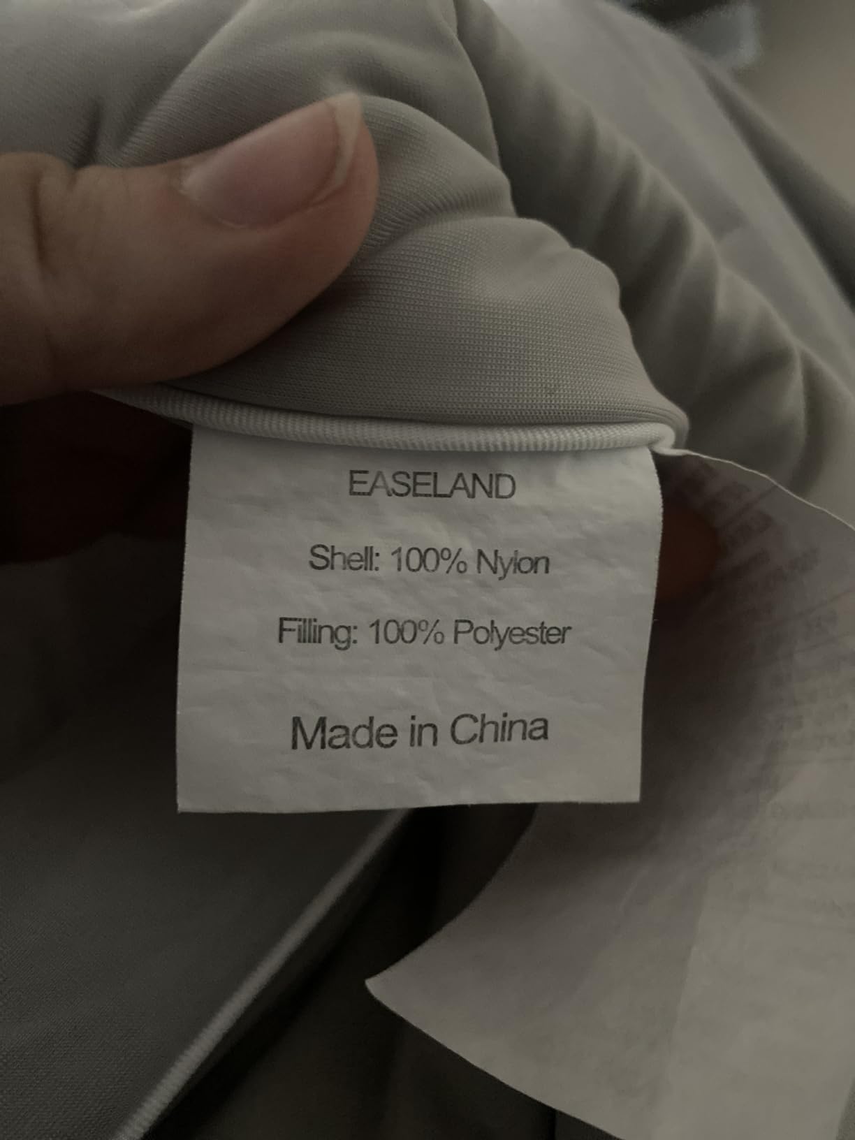 EASELAND Cooling Comforter Queen, Upgraded Double-Sided Q-MAX 0.45+ | Cooling Blanket for Hot Sleepers & Night Sweats, Breathable & Lightweight Summer Comforter, Gray, 90x90 customer photo 1