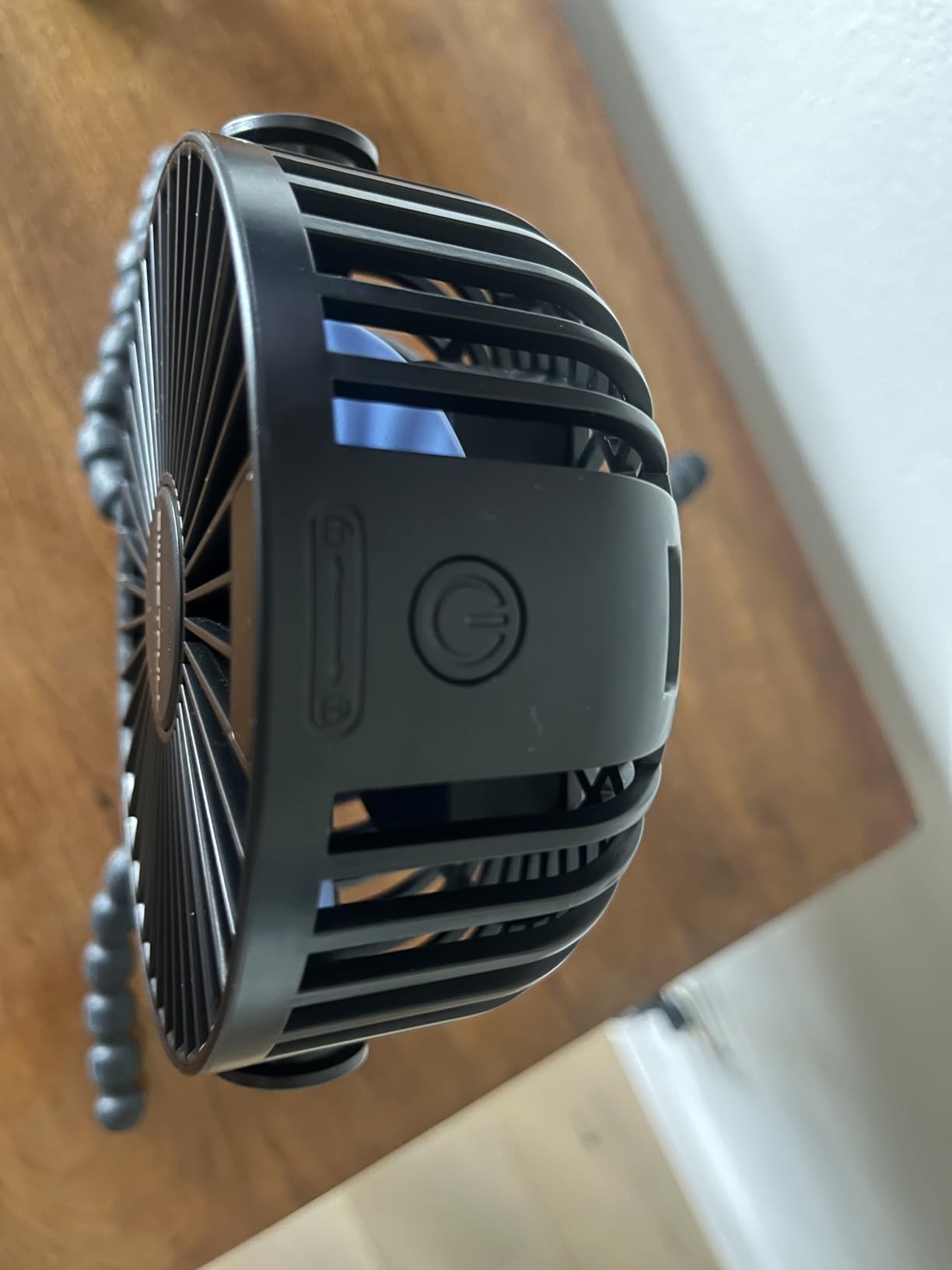 SWEETFULL 4000mAh Portable Stroller Fan with LED Display, 4 Speed Rechargeable Mini Clip On Fan, 360° Rotate Flexible Tripod Better Cooling Small Baby Fan for Car Seat Crib Travel Treadmill customer photo 2