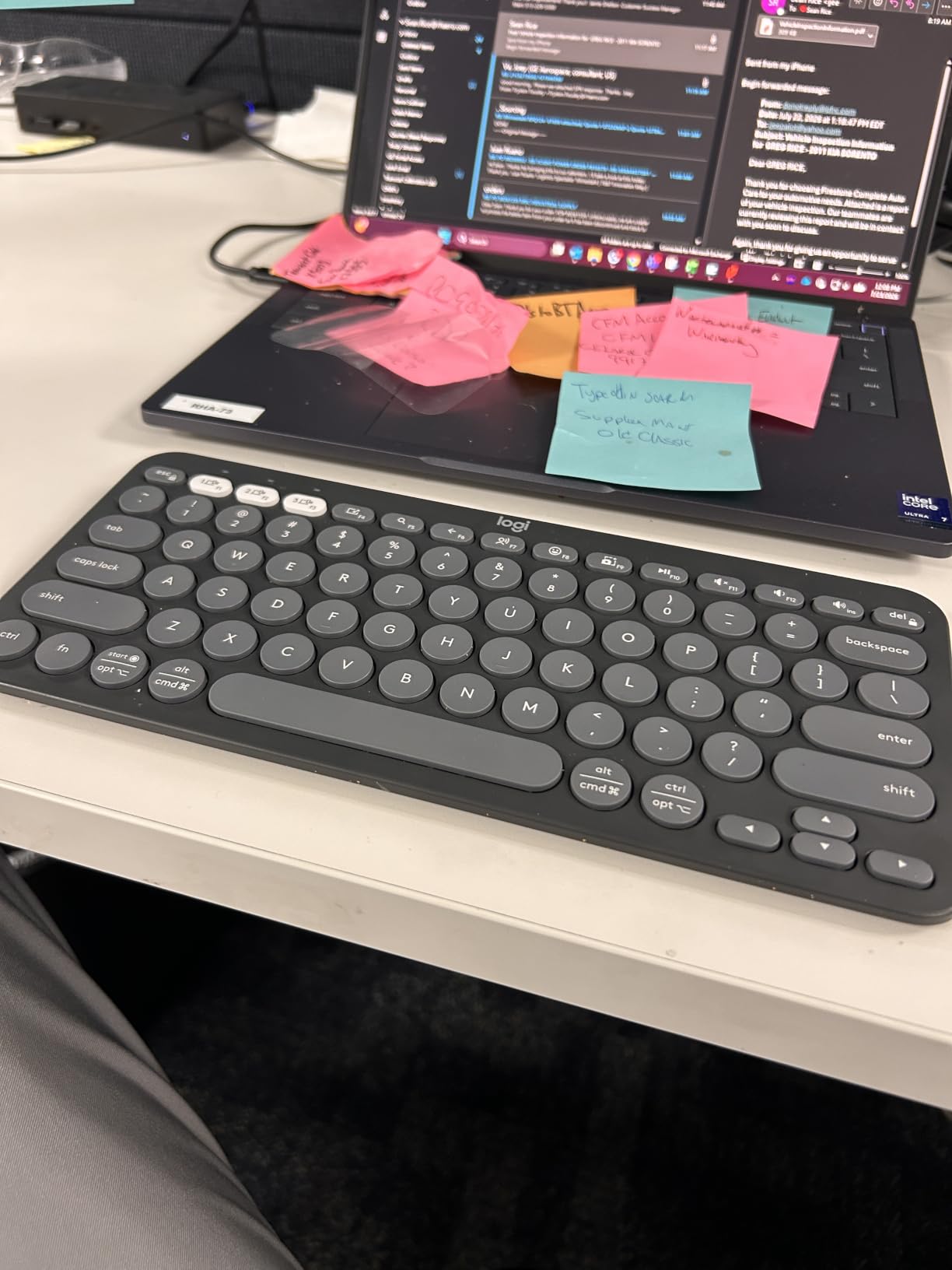 Logitech Pebble Keys 2 K380s Wireless Bluetooth Keyboard - Tonal Graphite customer photo 2