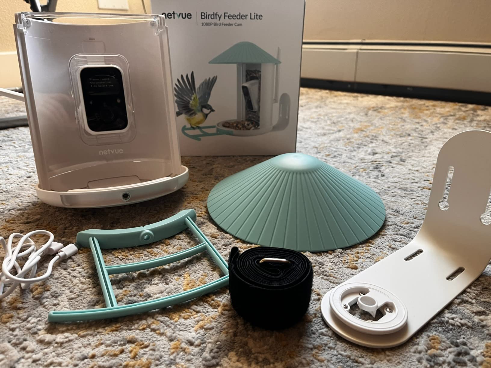 NETVUE by Birdfy Smart Bird Feeder with AI Camera, Auto Capture Videos & Live Steam, Wireless Wildbird Watching, Outdoor Backyard Birder (AI by Subscription), Yellow customer photo 1