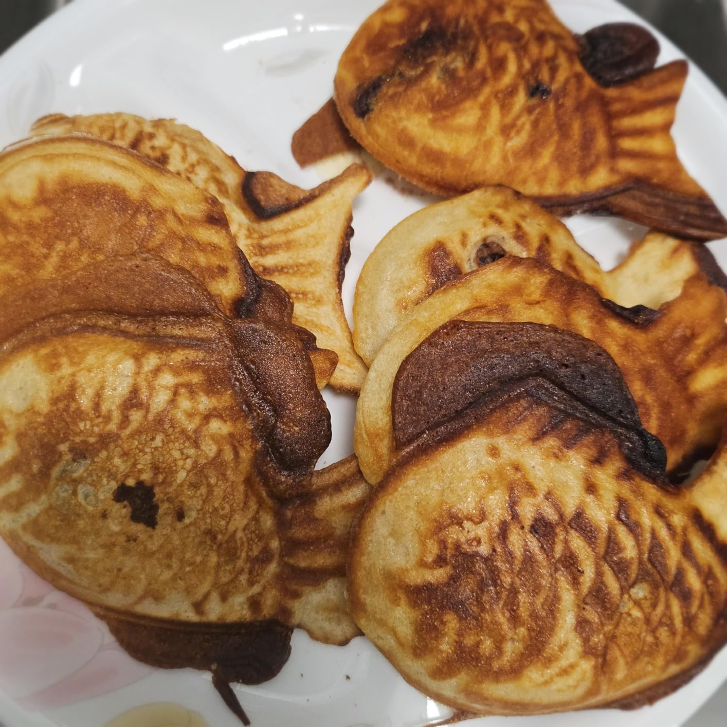 FineMade Taiyaki Fish Waffle Maker Machine with Non Stick Cooking Plate, Electric Japanese Fish Shaped Waffle Iron Pan, Korean Bungeoppang Pan, Recipe Included customer photo 1