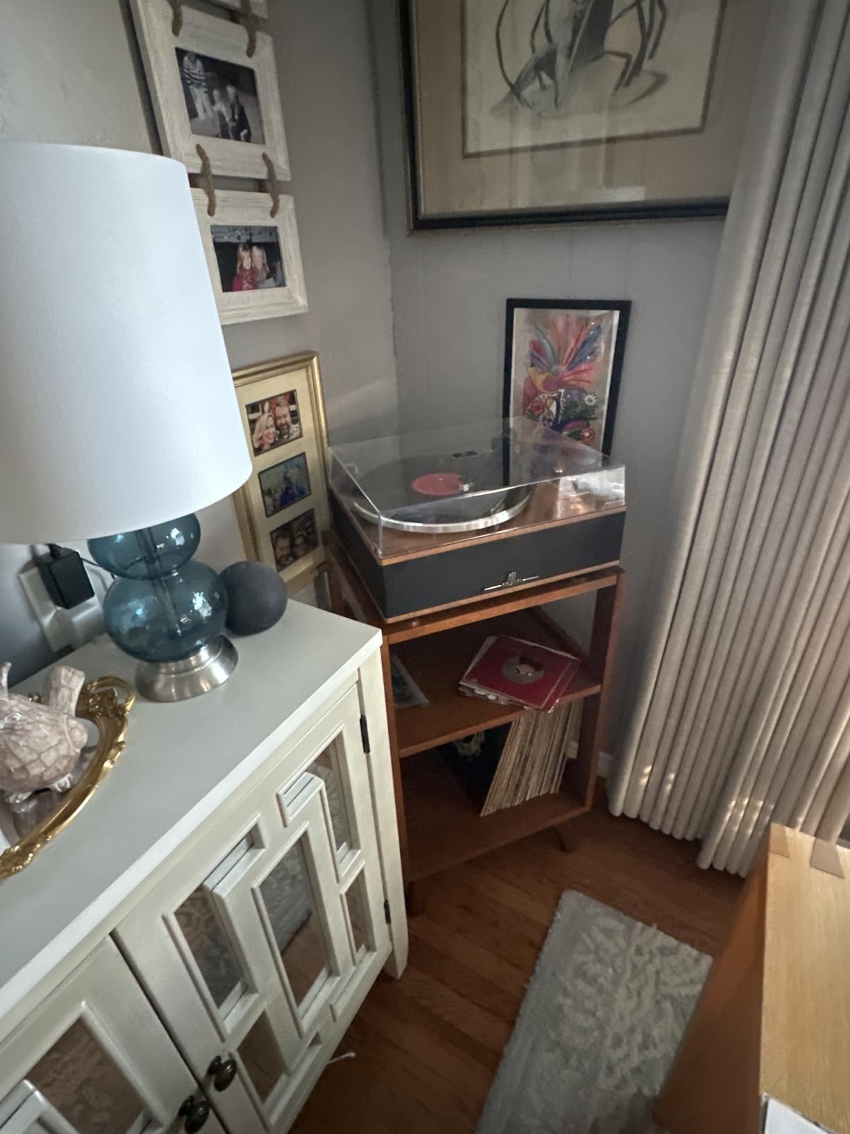 ANGELS HORN Bluetooth Vinyl Record Player with Built-in Speakers, AT-3600L | All in One Vinyl Turntable, Built in Phono Preamp, Magnetic Cartridge, Belt Drive 2-Speed, for Beginners, Music Lovers customer photo 2
