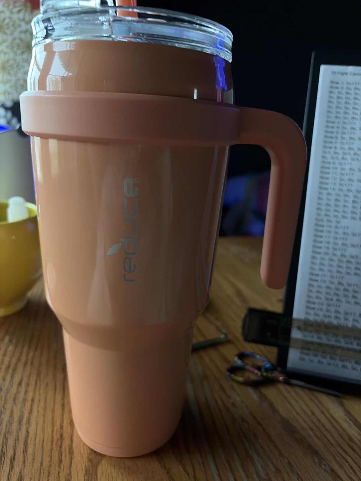REDUCE Cold1 40 oz Tumbler with Handle - Vacuum Insulated Stainless Steel Water Bottle for Home, Office or Car, Reusable Mug with Straw or Leakproof Flip Lid, Keeps Drinks Cold All Day-Gloss Sea Glass customer photo 2