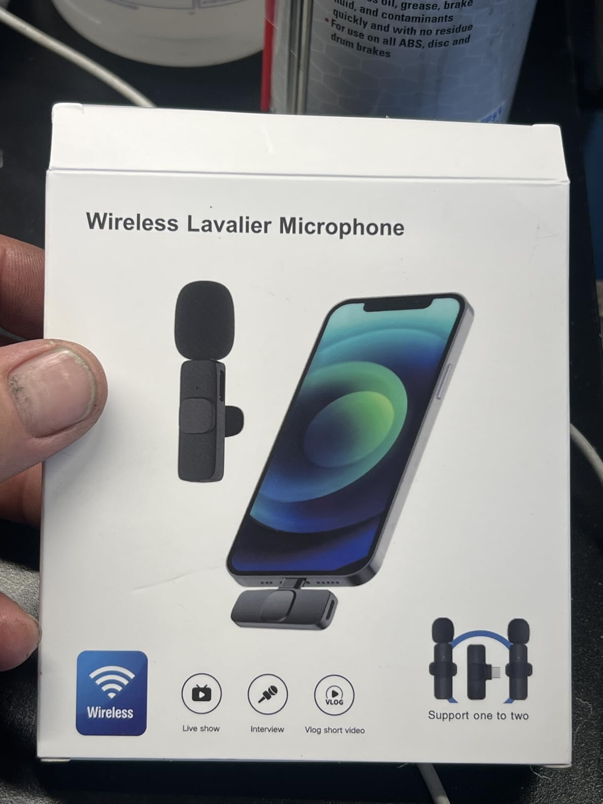 Labstandard Professional Wireless Lavalier Lapel Microphone for iPhone, iPad, mini Video Recording Mic forInterview Video Podcast Vlog YouTube&Livestream, Noise Reduction, Plug &Play customer photo 2