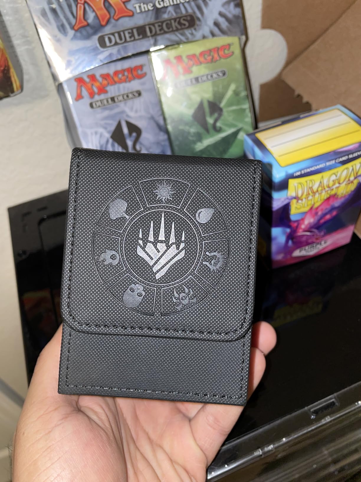 Arkeiliy MTG Deck Box 110+ Storage Sleeved Cards for Magic Commander customer photo 2
