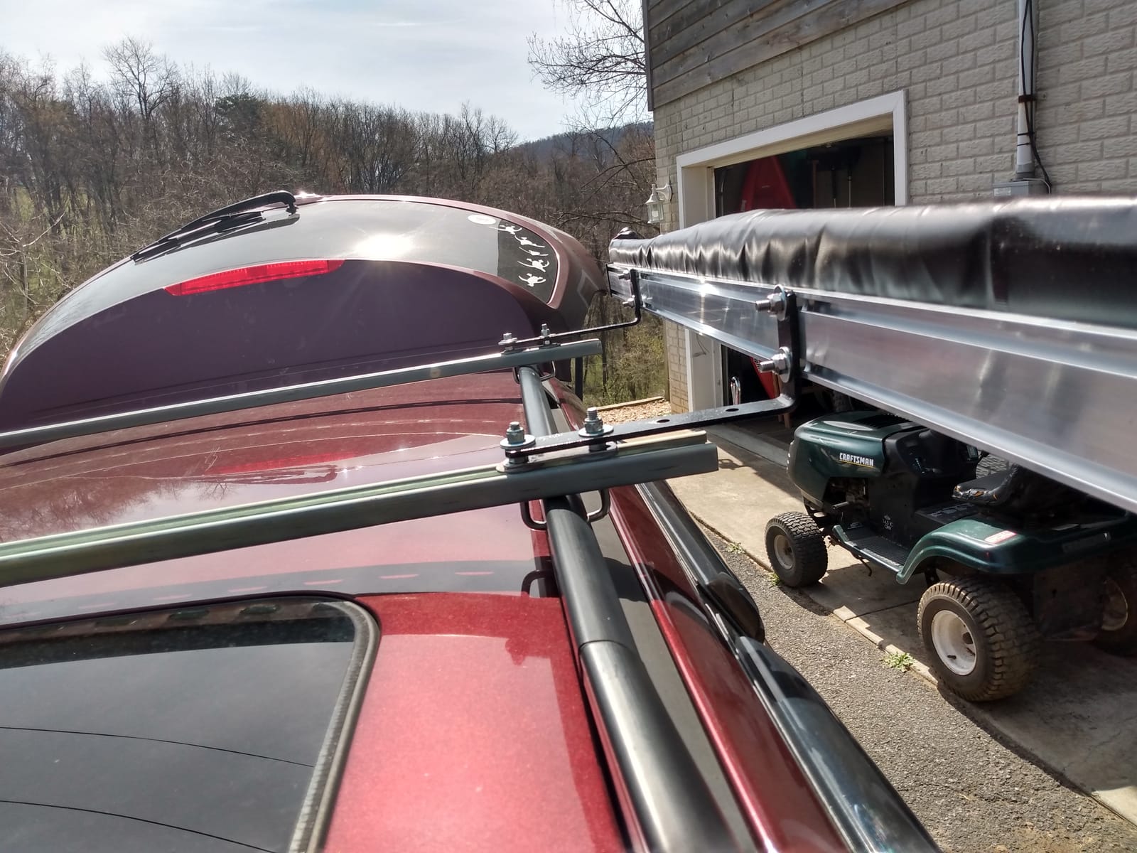 DANCHEL OUTDOOR Pull-Out Car Camper Awning Overlanding, Waterproof Roof Rack Vehicle Awning Truck Canopy Camping with All Metal Joints, 4.9x6.5ft Brown customer photo 2