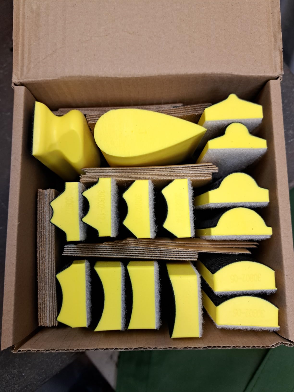 Total 56 PCS Hand Sanding Block Set - 16 PCS Contoured Profile Sander Block + 40 Sheet Sandpaper Kit - Interchangeable Assorted Convex & Concave Shapes for Moldings, Woodworking, Auto Paint and Crafts customer photo 1