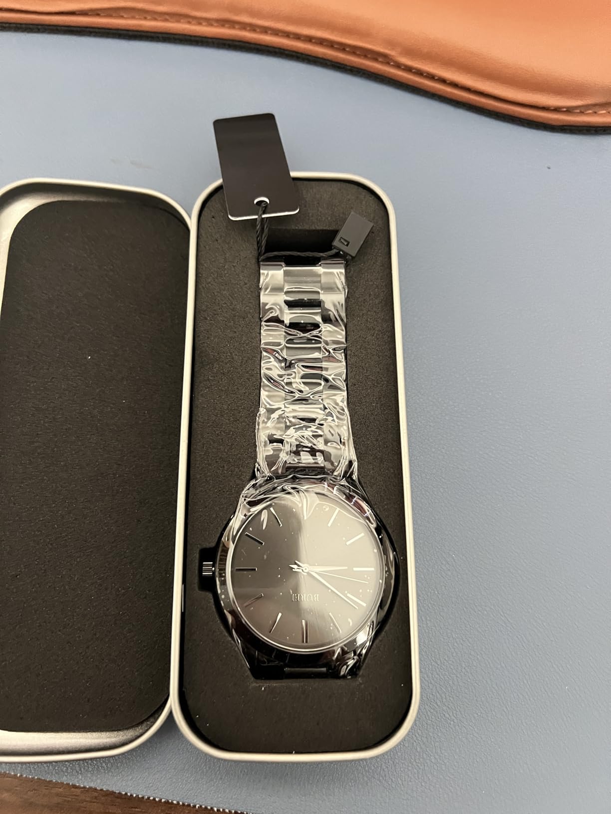 BUREI Men's Wrist Watch, Analog Stainless Steel Dress Waterproof Quartz Watch for Men with Japanese Movement customer photo 1