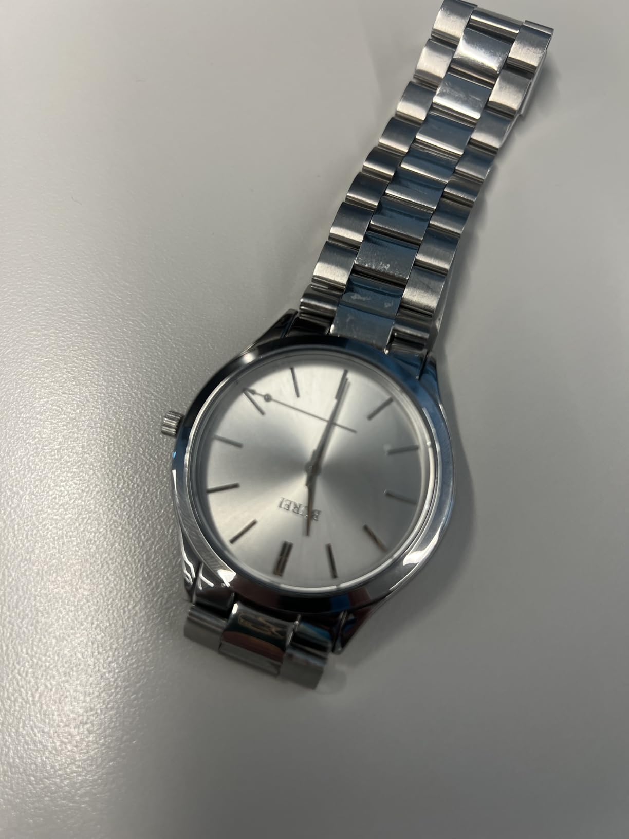 BUREI Men's Wrist Watch, Analog Stainless Steel Dress Waterproof Quartz Watch for Men with Japanese Movement customer photo 2