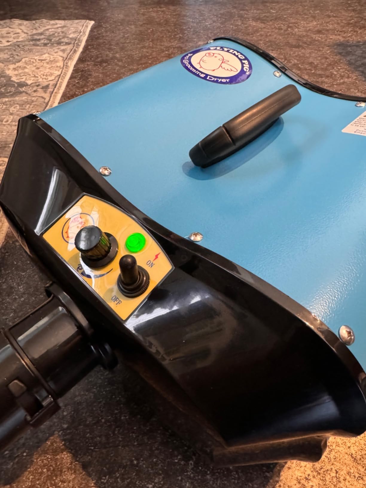 Flying Pig Double Motor High Performance Dog Pet Grooming Dryer (Teal Blue) customer photo 2