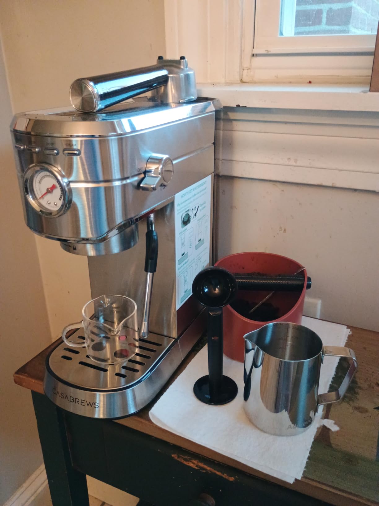 CASABREWS CM5418 Espresso Machine, Espresso Coffee Maker with Steam Wand customer photo 2