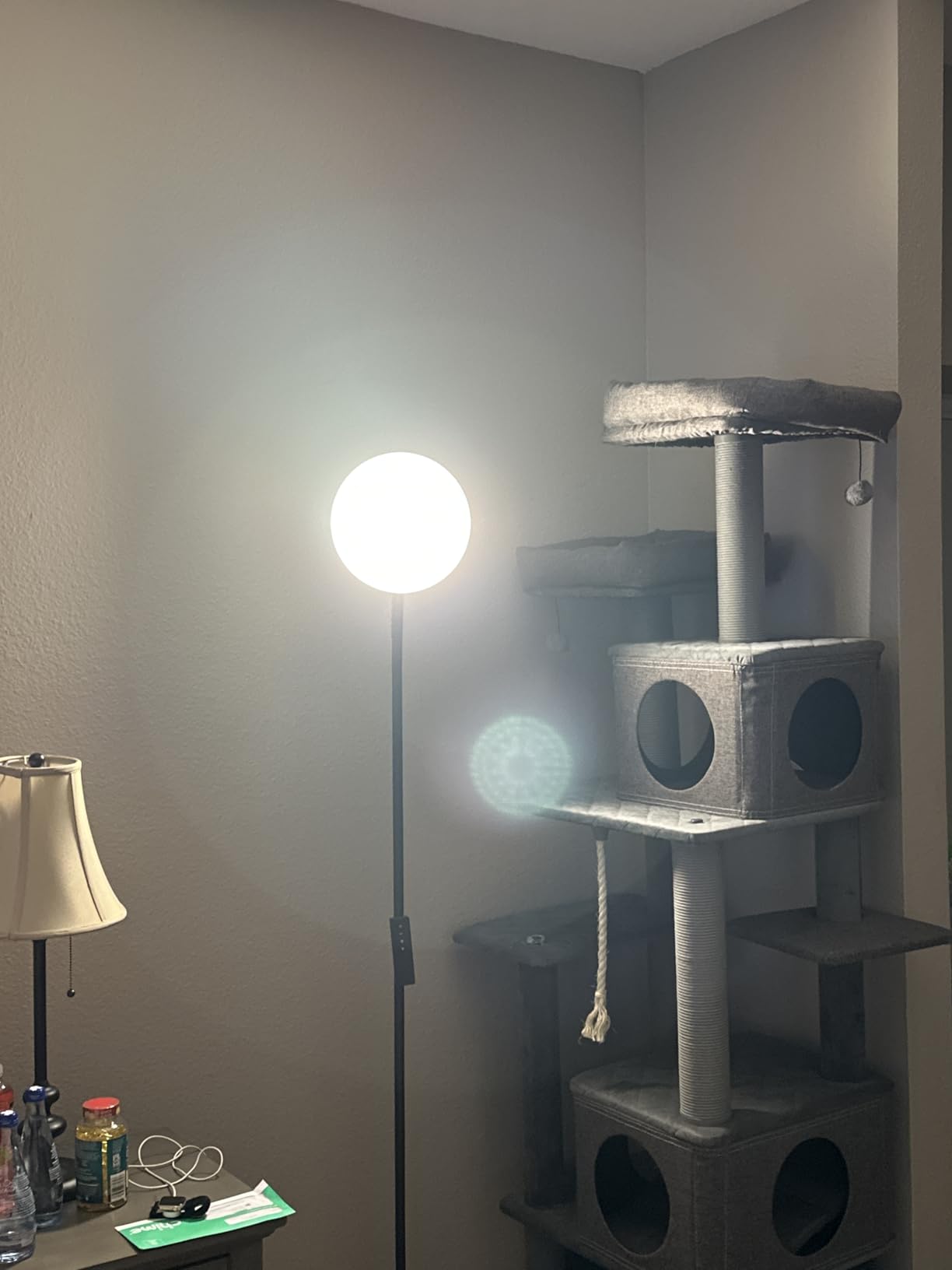 LED Torchiere Floor Lamp with Remote Control, Standing Lamp for Living Room | 30W/2600LM Bright, 3000K-6500K Color Temperature & Stepless Dimmable, Modern Uplight Lamp for Bedroom and Office customer photo 2