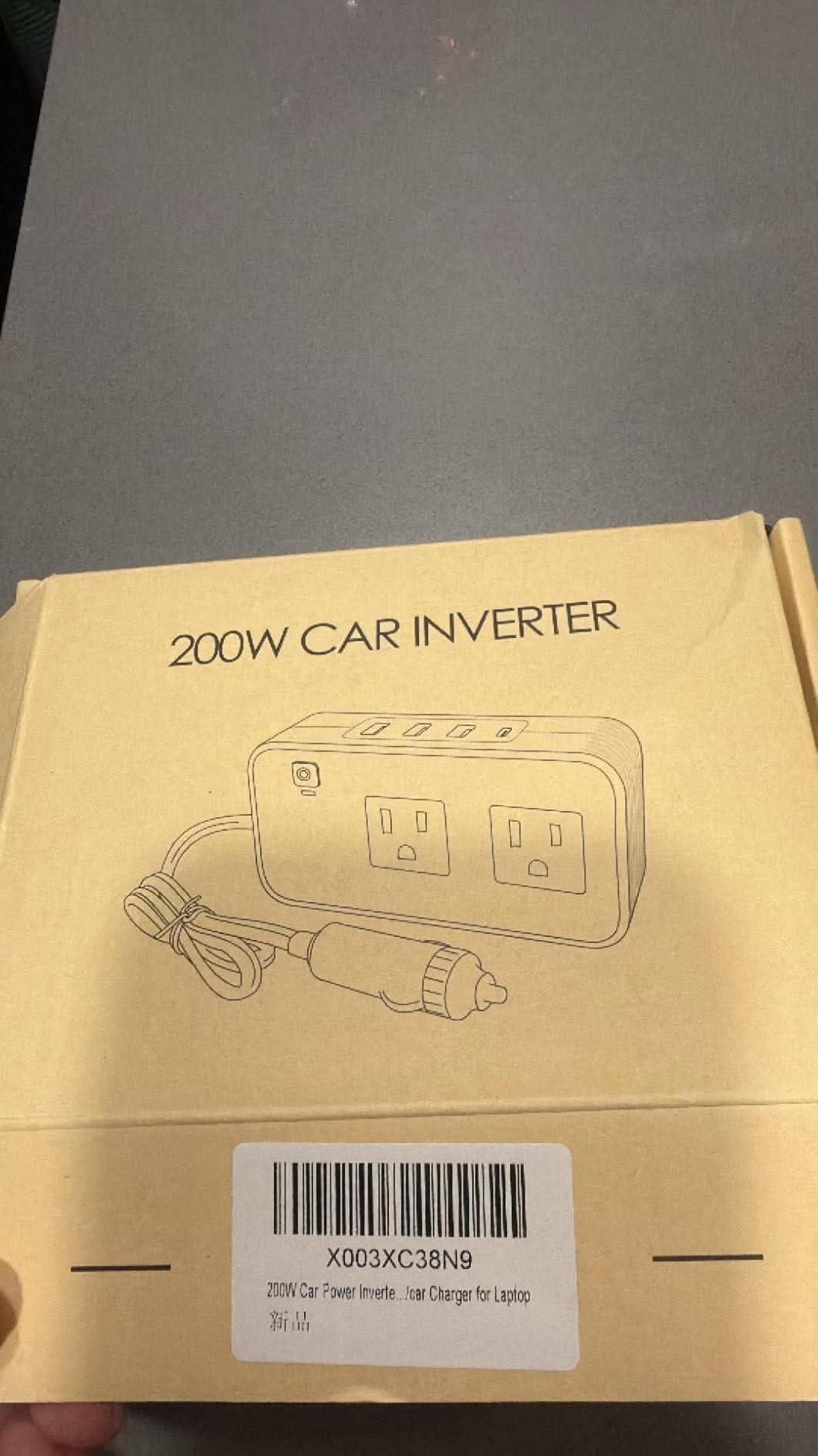 PiSFAU 200W Car Power Inverter - DC 12V to 110V AC Car Plug Adapter Outlet customer photo 1