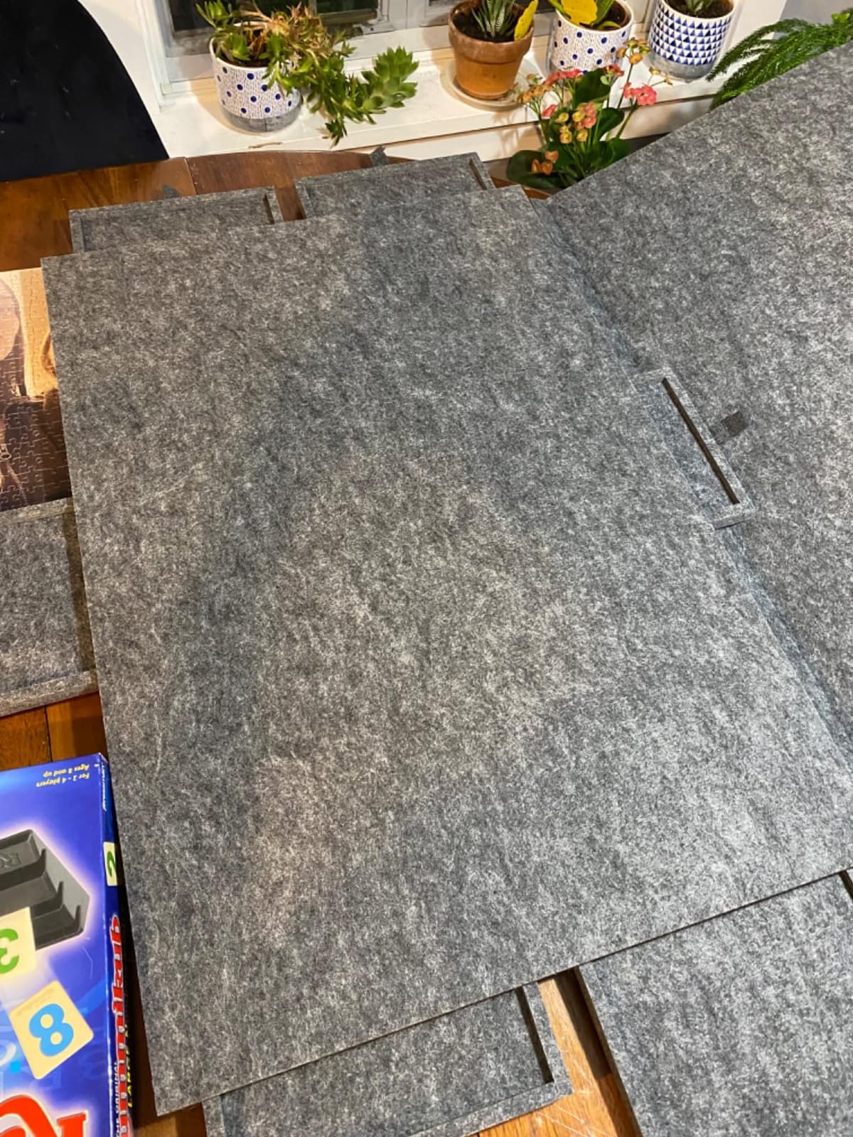 Lavievert Tilting Puzzle Board with 2-in-1 Designed Stand & Cover, Super Lightweight Felt Plateau Storage with 5 Drawers for Adults, Portable Jigsaw Puzzle Table for Up to 1000 Pieces – Gray customer photo 1