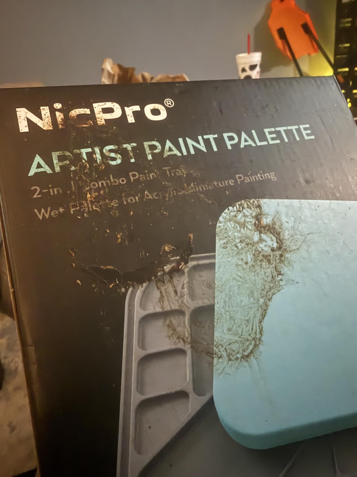 Nicpro Stay Wet Palette for Painting Miniature, Acrylic Painting customer photo 2