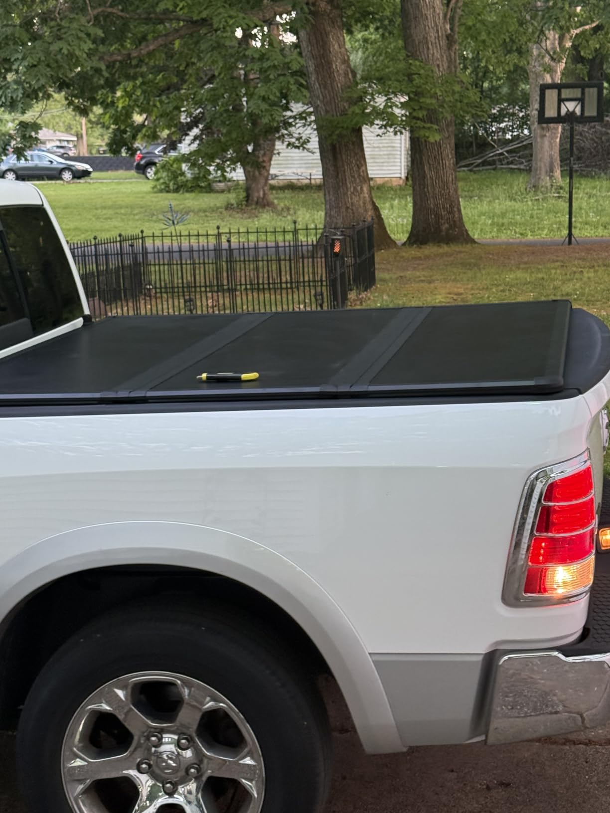 Hard Folding Truck Bed Tonneau Cover Compatiable with Dodge Ram 1500 Classic&New(2002-2026) 2500&3500(2003-2026) 6.4 ft Standard Box w/o Rambox, Tri Fold Style customer photo 2