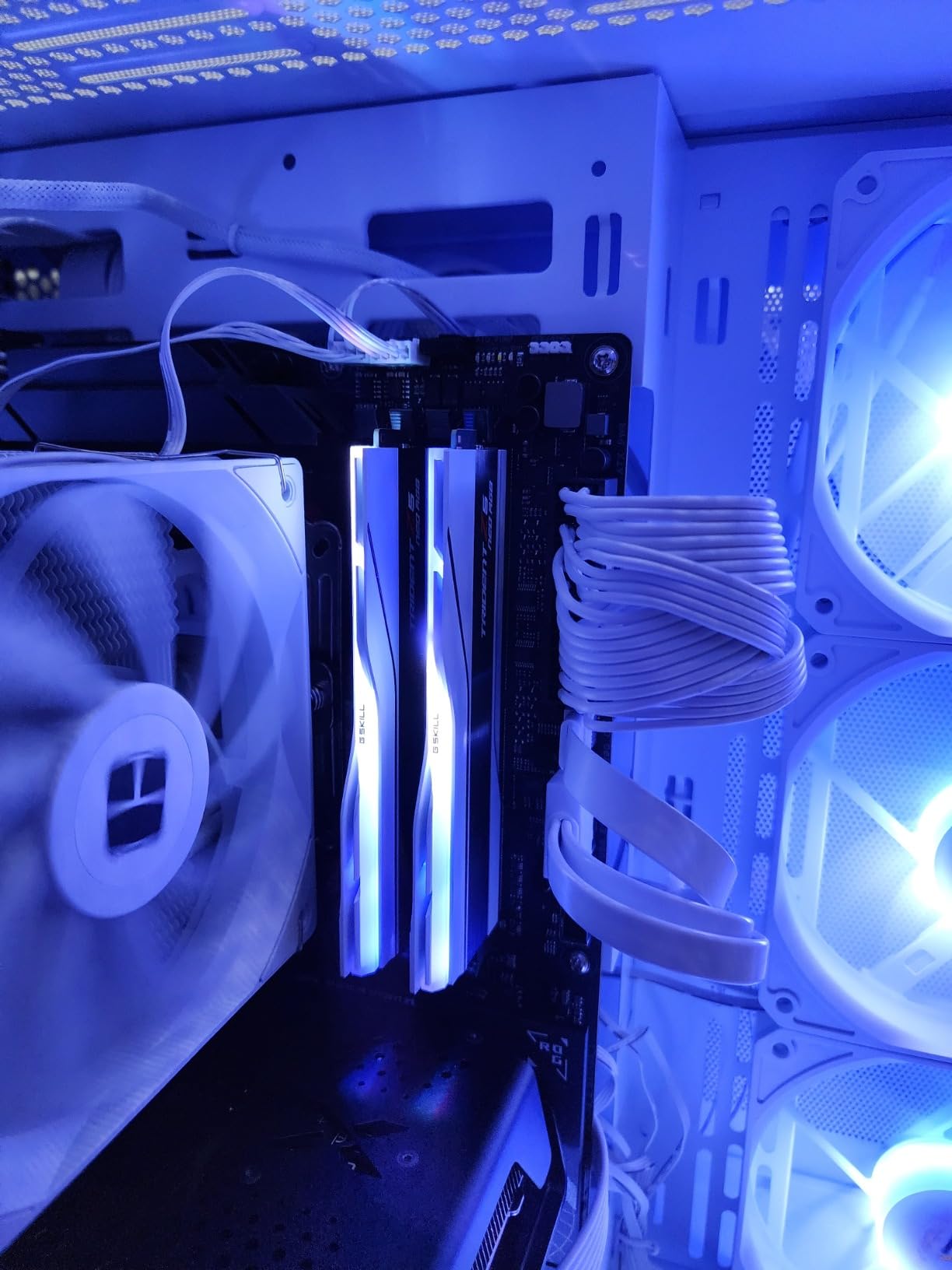 G.SKILL Trident Z5 Neo RGB Series DDR5 RAM (AMD EXPO) 64GB (2x32GB) Up to 6000MT/s* CL30-36-36-96 1.40V Desktop Computer Memory U-DIMM - Matte White (F5-6000J3036G32GX2-TZ5NRW) customer photo 1