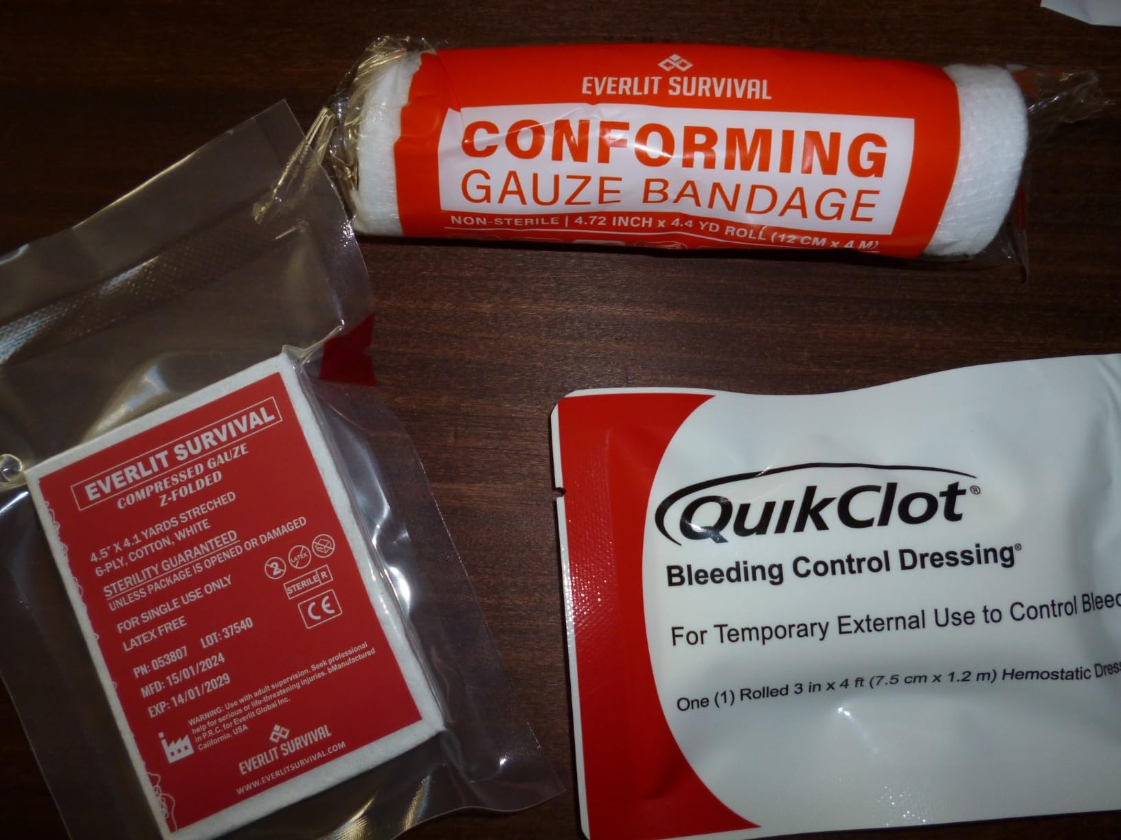 EVERLIT Trauma Pak, with CAT GEN-7 Tourniquet QuikClot Hemostatic Dressing Rolled Gauze Mil-Spec Military Tactical Bleeding Control Supplies (Advanced) customer photo 2