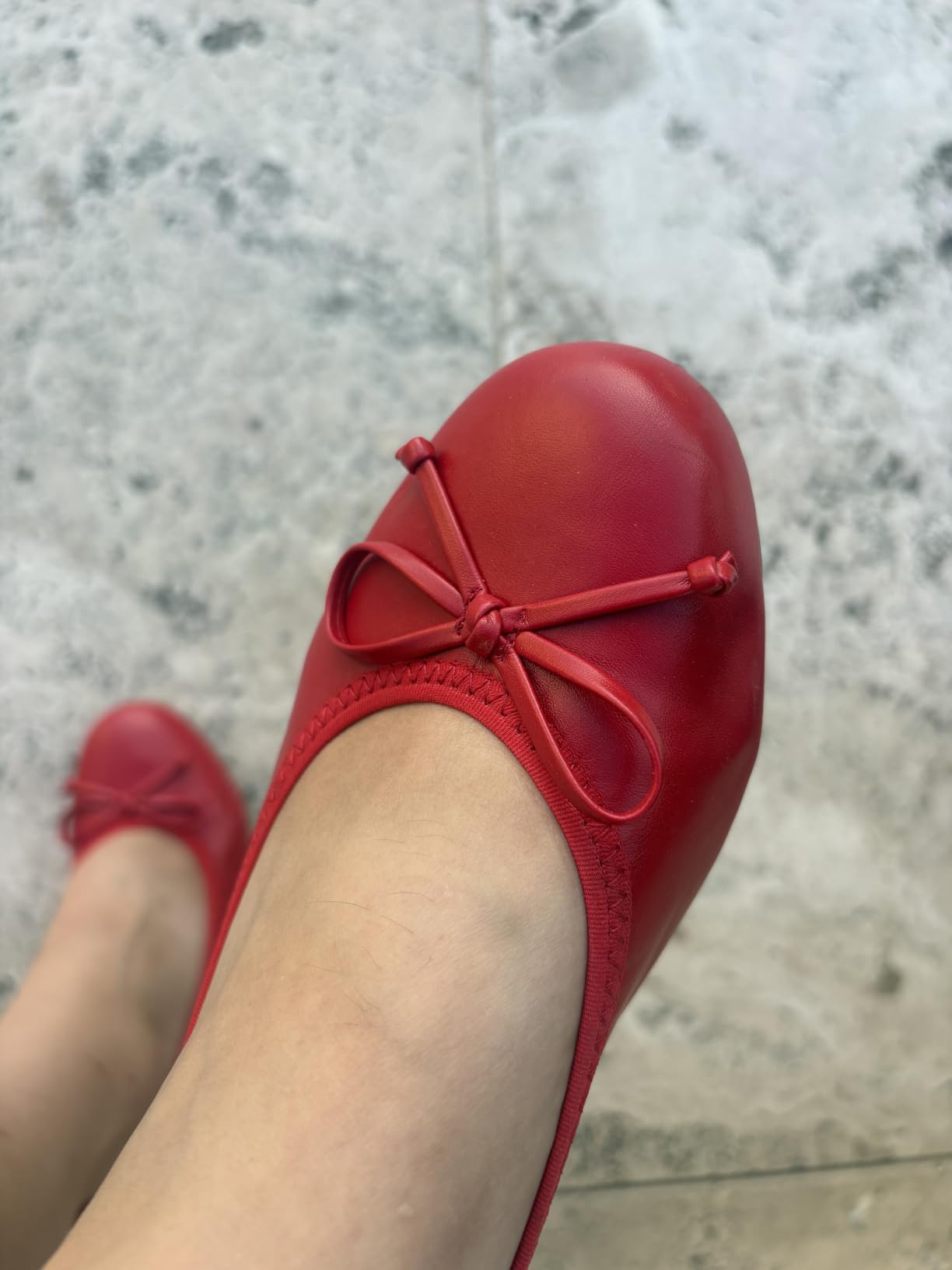 DREAM PAIRS Women's Foldable Bowknot Ballet Flats customer photo 1