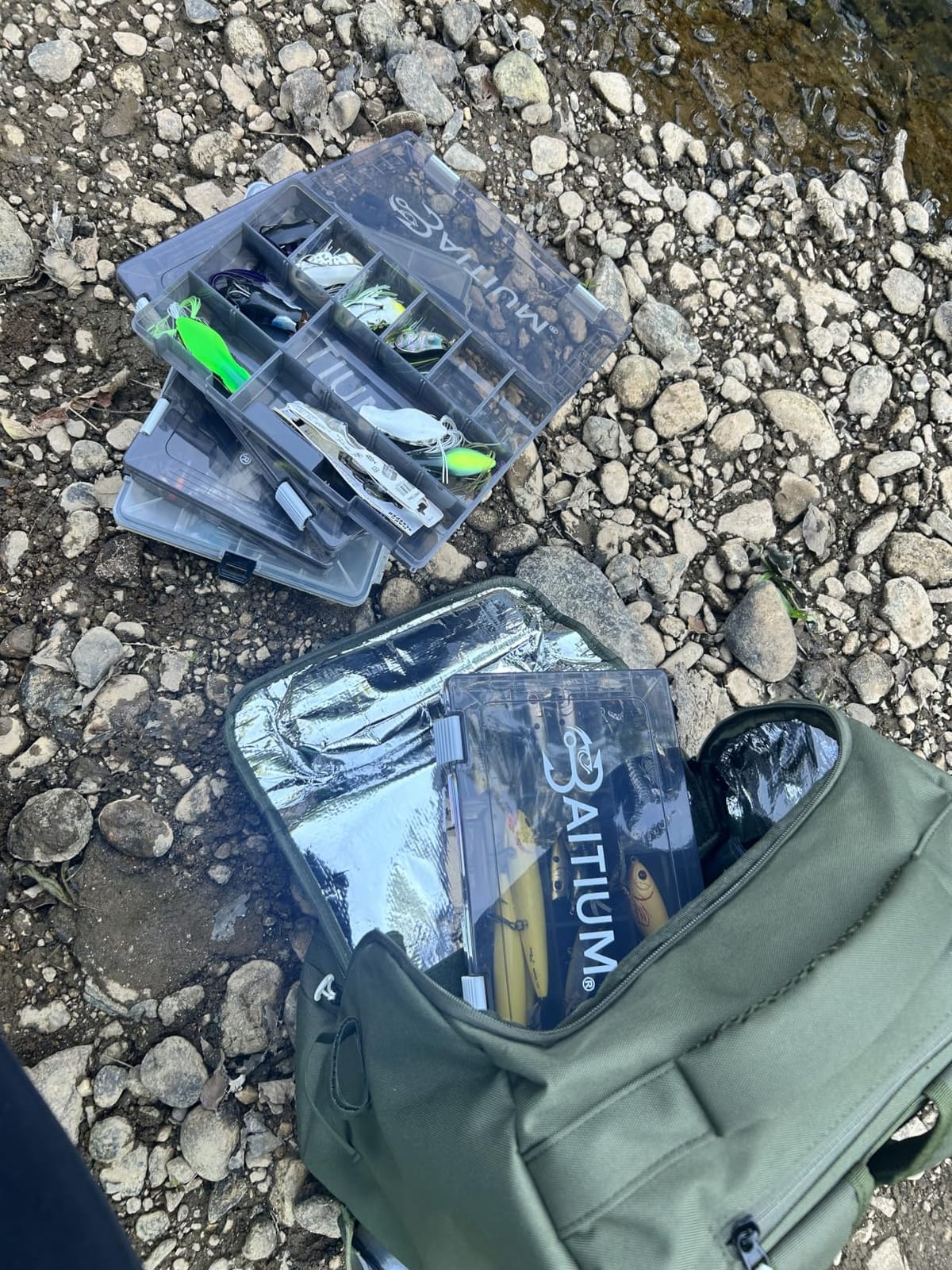 Baitium Fishing Backpack, Tackle Bag With Rod Holders, 40L Capacity With Cooler, Rain Cover, Insulated Pocket, 4 Tackle Trays Included- (Green) customer photo 1