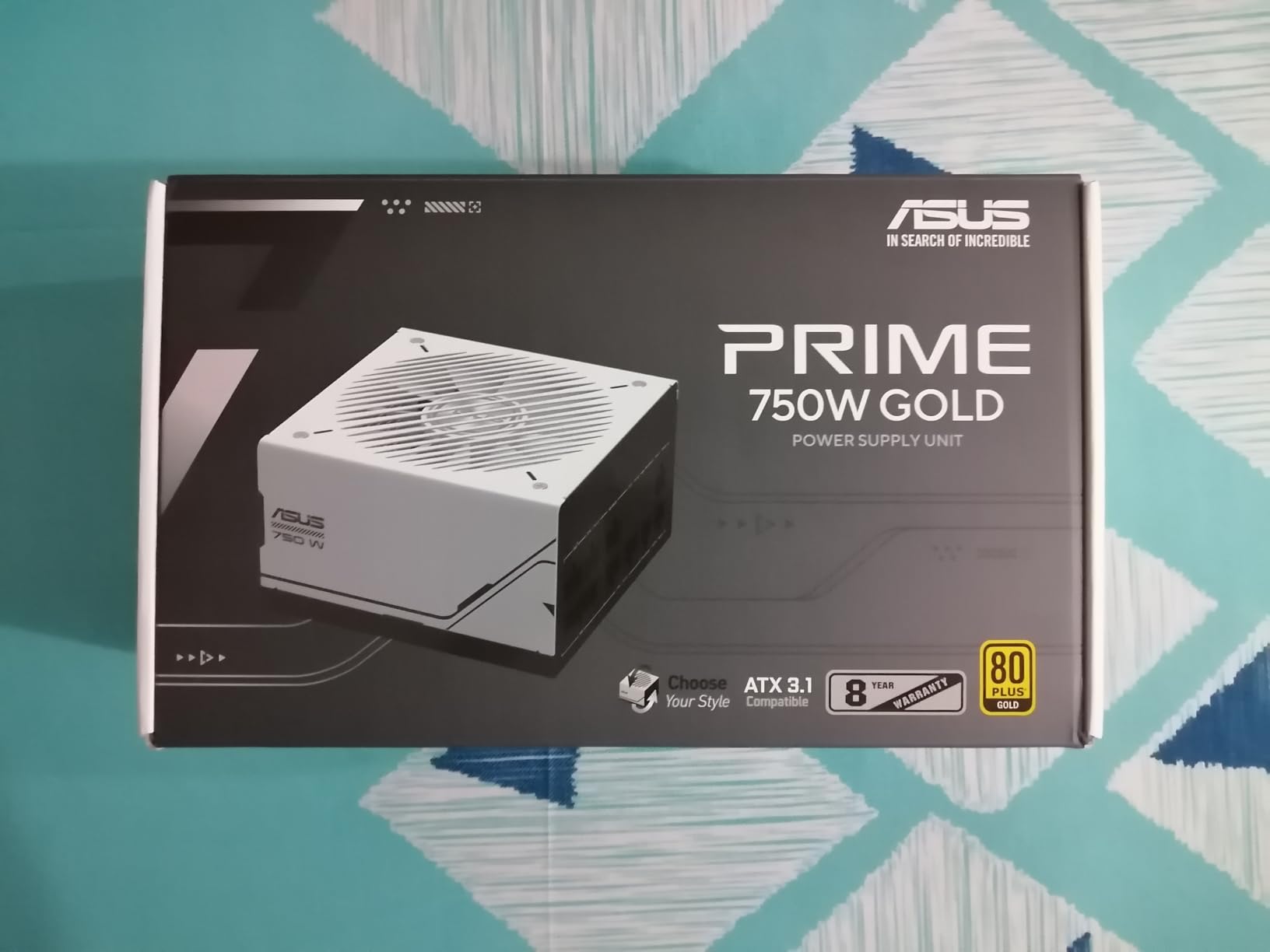 ASUS Prime 750W Gold (750 Watt, ATX 3.1 Compatible, Fully Modular Power Supply, 80+ Gold Certified, Dual Ball Bearings, Two Color Options in One, 8-Year Warranty) customer photo 1
