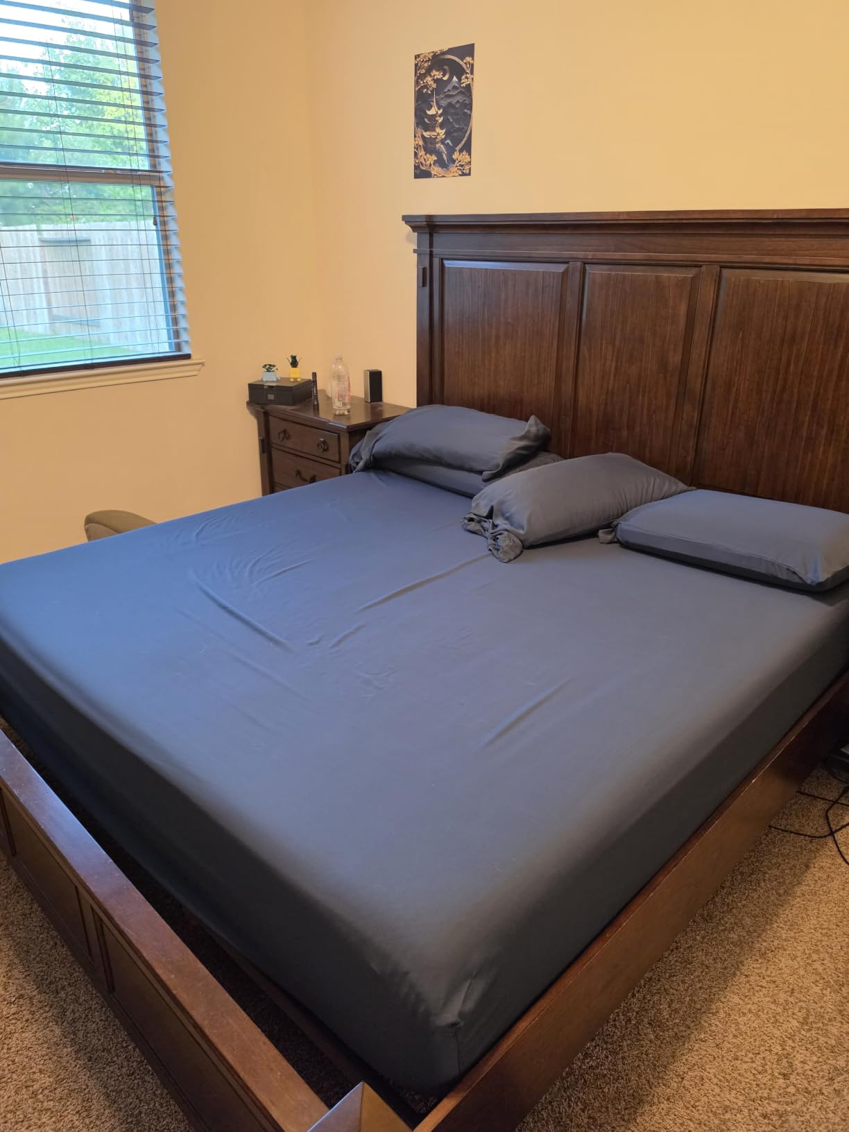 DECOLURE 100% Viscose Derived from Bamboo Sheets King Size | 6 Pc Bed Set customer photo 1