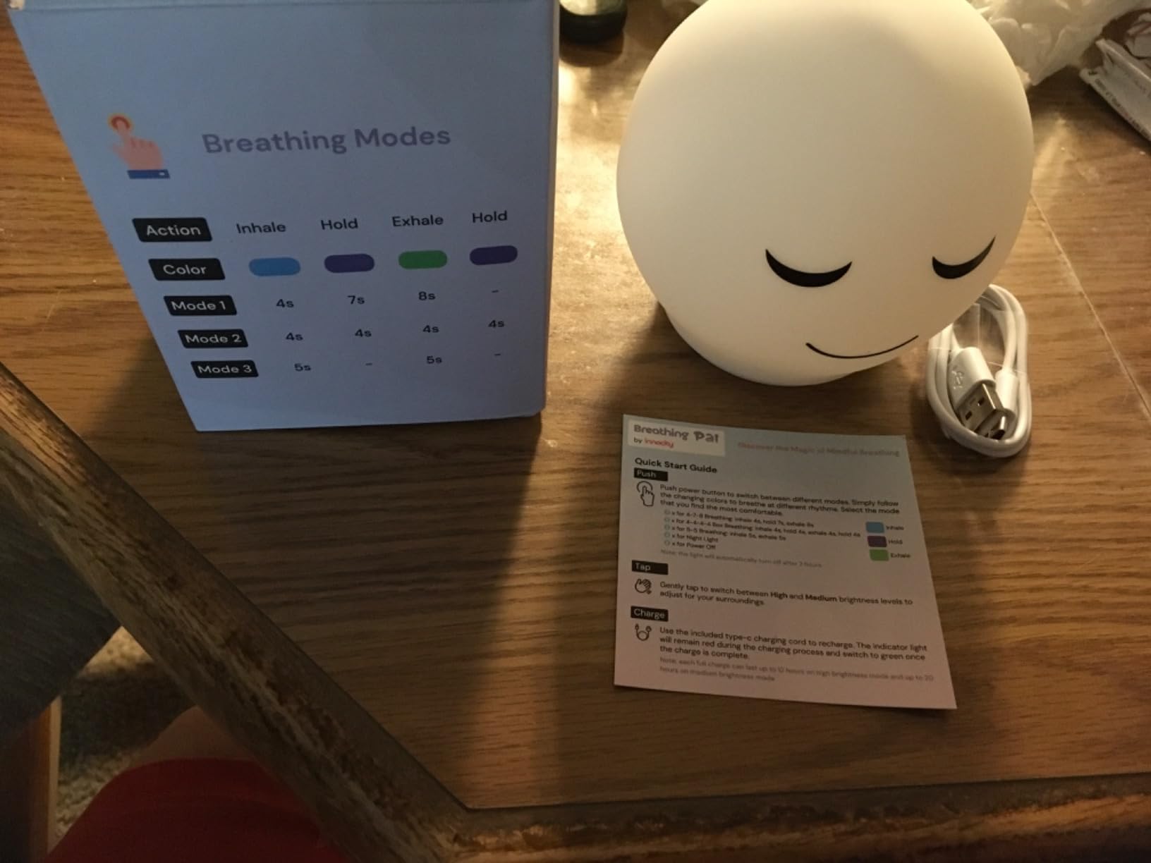 Breathing Pal Kyle, Anxiety Relief Kid Breathing Light for Calm Down Corner | 3 Breathing Modes, Guided Mindfulness Meditation Lamp, Stress Relief Items for Classroom & Sleep, Calm Down Corner Supplies customer photo 2