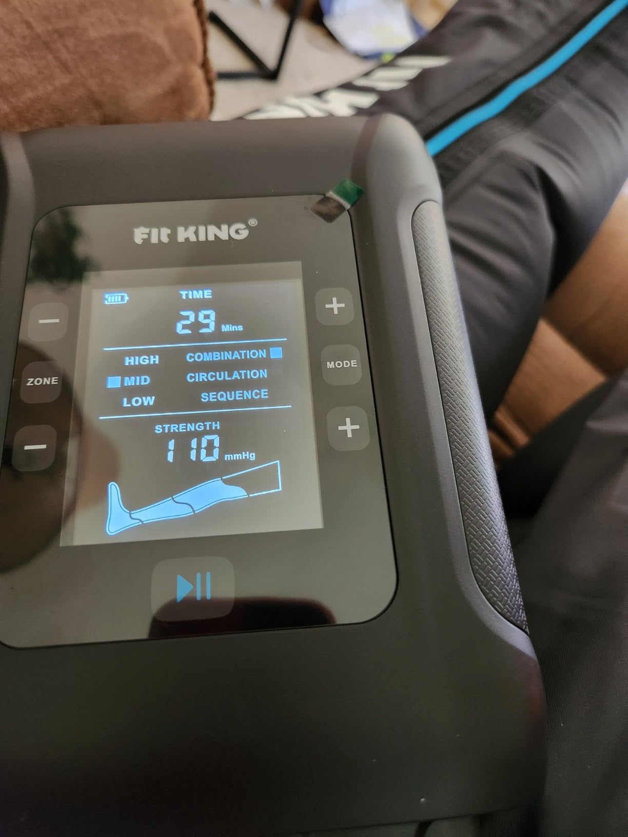 FIT KING Air Compression Leg Massager Recovery System Cordless L customer photo 1