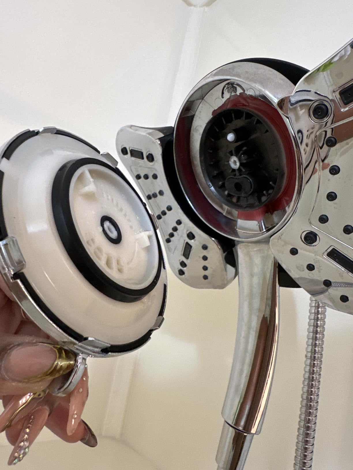GRICH Shower Head with Handheld Spray - Dual High Pressure Showerhead | Rainfall Shower Heads Combo, Detachable Hand Shower, 9 Spray Settings, 60