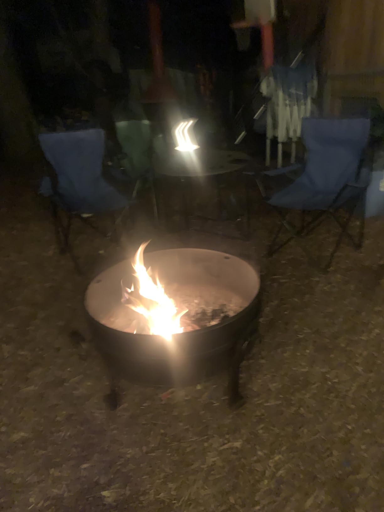 EcoNook 36 Inch Fire Pit with Grill & Lid, 3 in 1 Fire Pit | Fireplace & Round Fire Table & BBQ, Heavy Duty Wood Burning Fire Pit for Outside with Fire Poker, Waterproof Cover & Log Grate customer photo 2