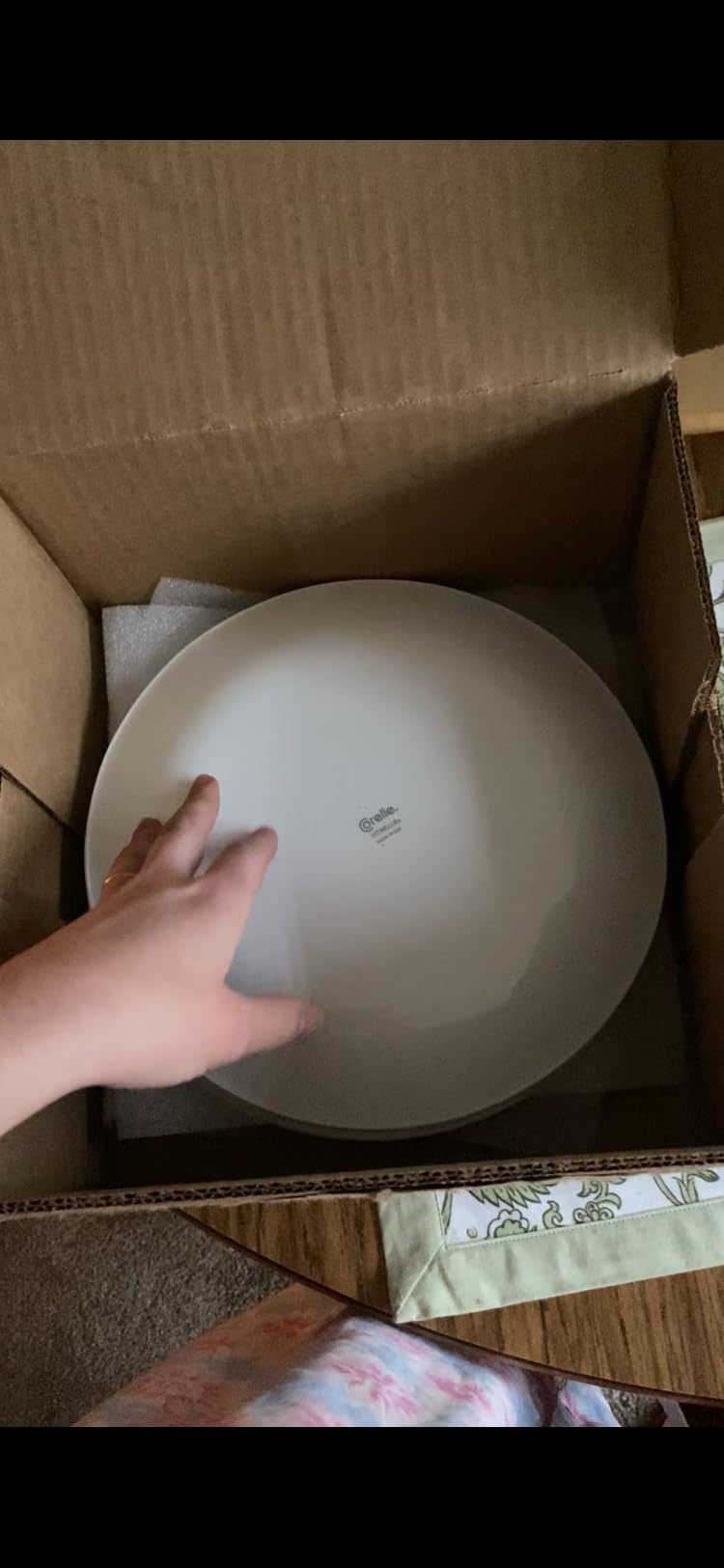 Corelle Vitrelle 18 Piece Glass Dinnerware Sets Service for 6, Triple Layer Chip & Crack Resistant Glass Plate and Bowl Sets, Wildflower customer photo 2