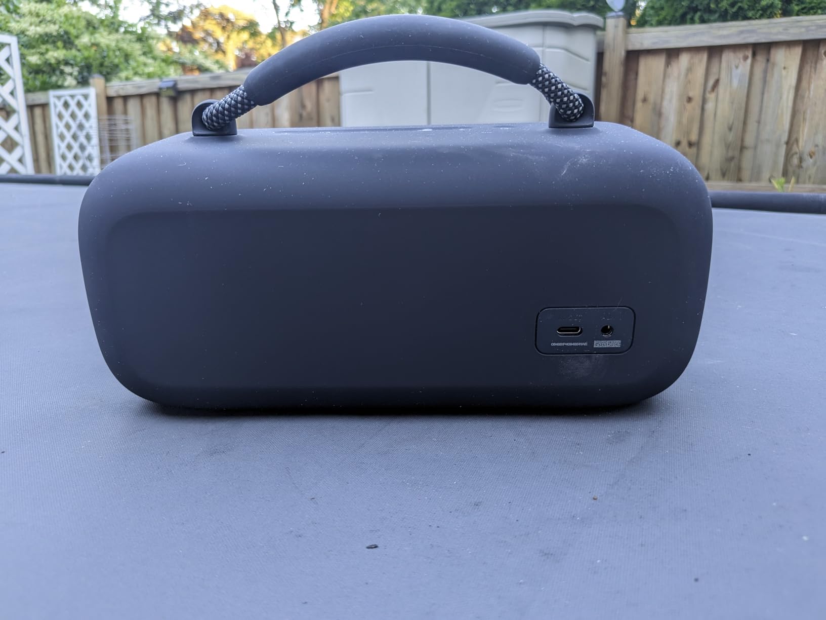Bose SoundLink Max Bluetooth Speaker - Portable Wireless Party Speaker, IP67 Waterproof, Rope Handle, Up to 20 Hours of Playtime, USB-C, Built-in 3.5mm AUX Input, Blue Dusk customer photo 1
