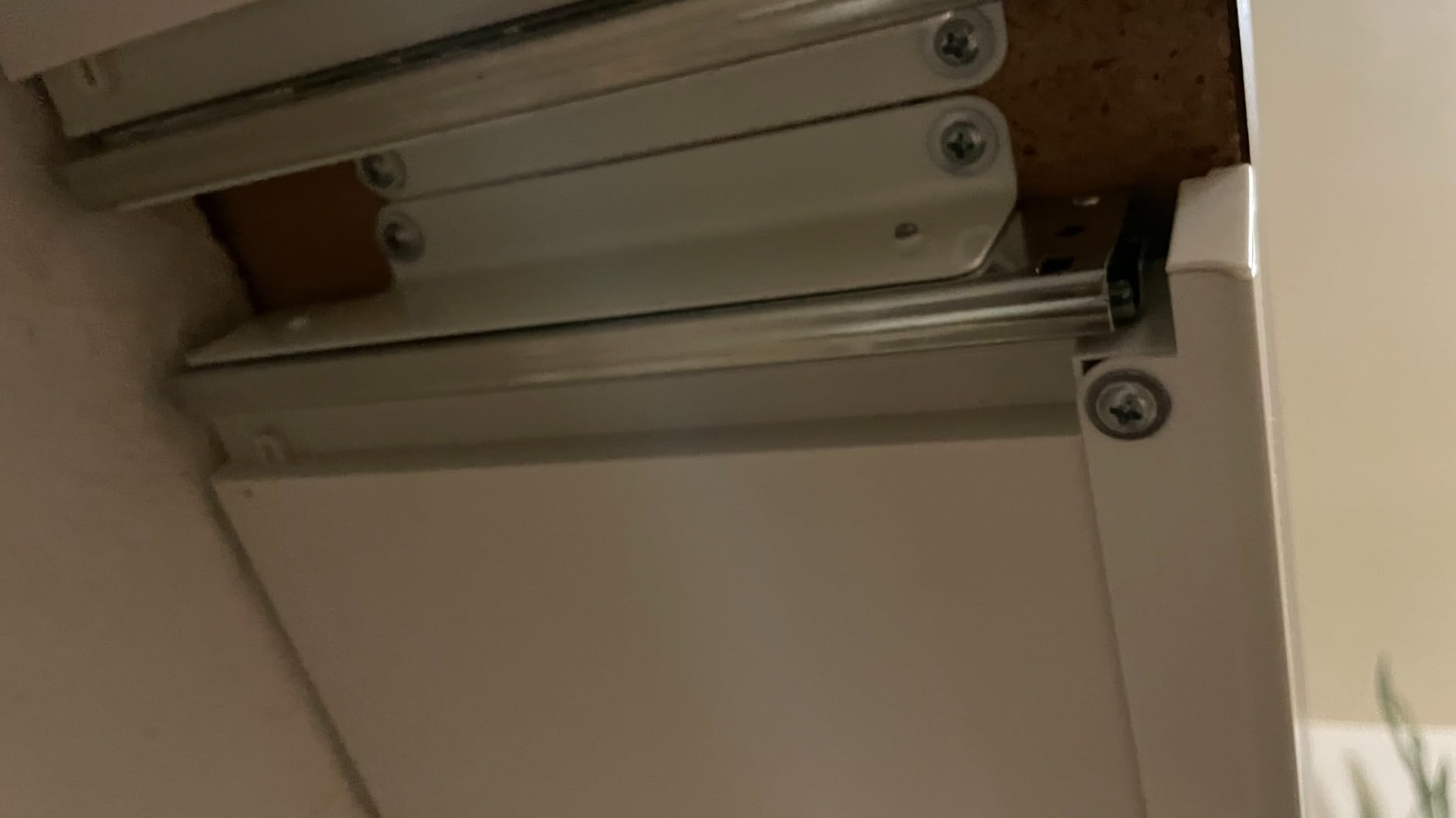 Mount-It! Shallow Under Desk Storage Drawer, 2 Compartments, 20.7 in, White customer photo 2