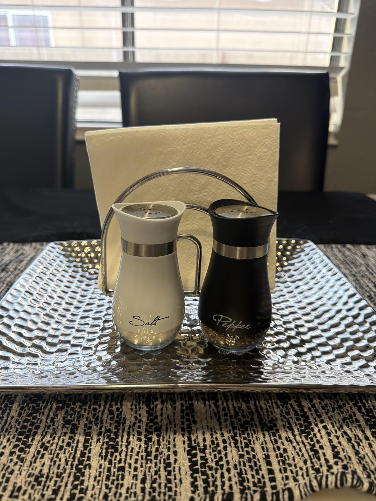 Accmor Salt and Pepper Shakers Set, 4 oz Stainless Steel Salt Pepper Shaker Containers with Glass Bottom for Kitchen Cooking, BBQ, Bar, Table, RV, Camp customer photo 1