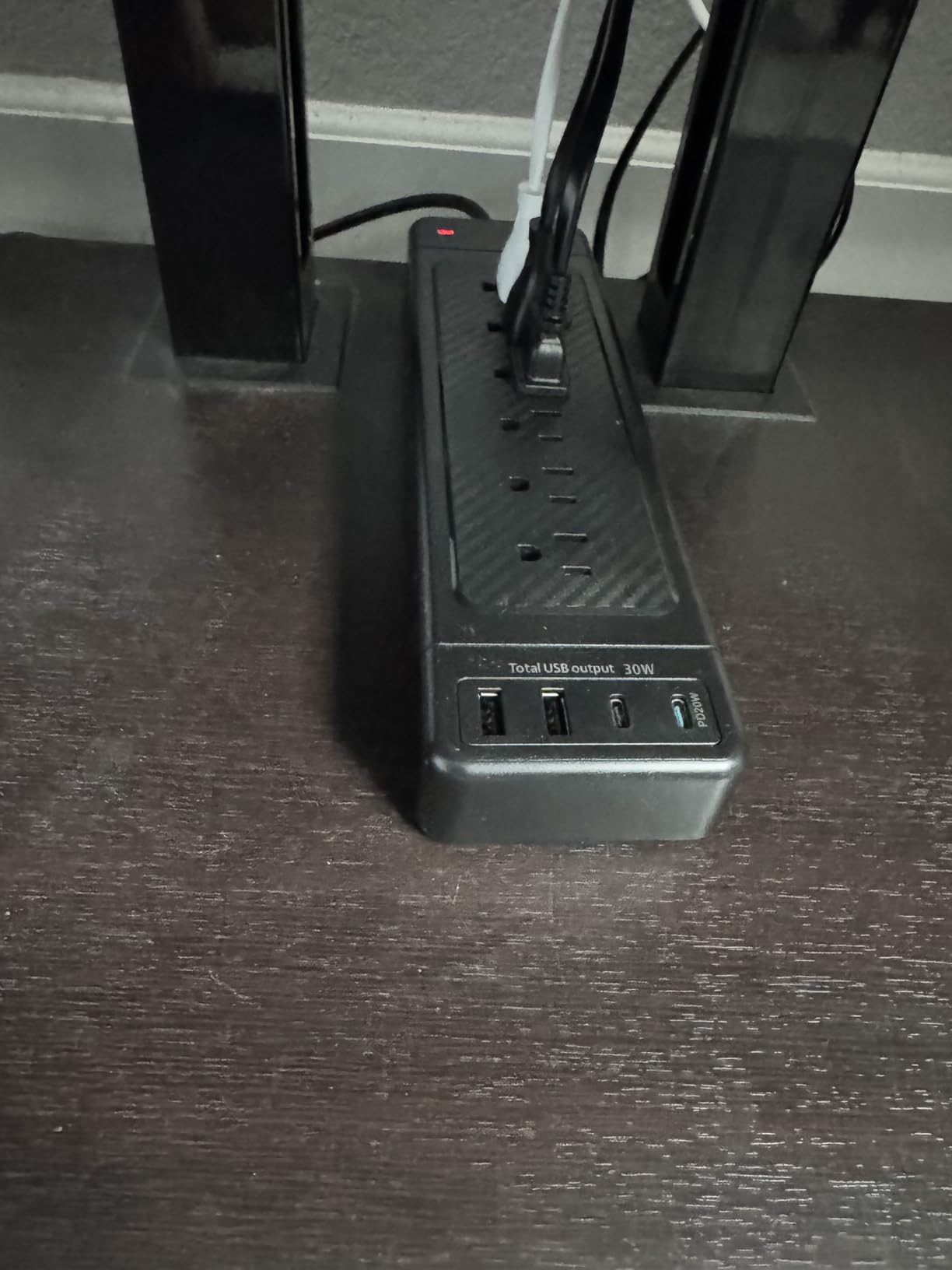 Surge Protector Power Strip 10ft Cord/High Joules Surge Protection (4800J) /Heavy Duty/Multiple outlets/Mountable/ 18AC/15A/USB A+C(PD20W),Flat Plug, Commercial,Industrial,Office,Home,Black customer photo 2