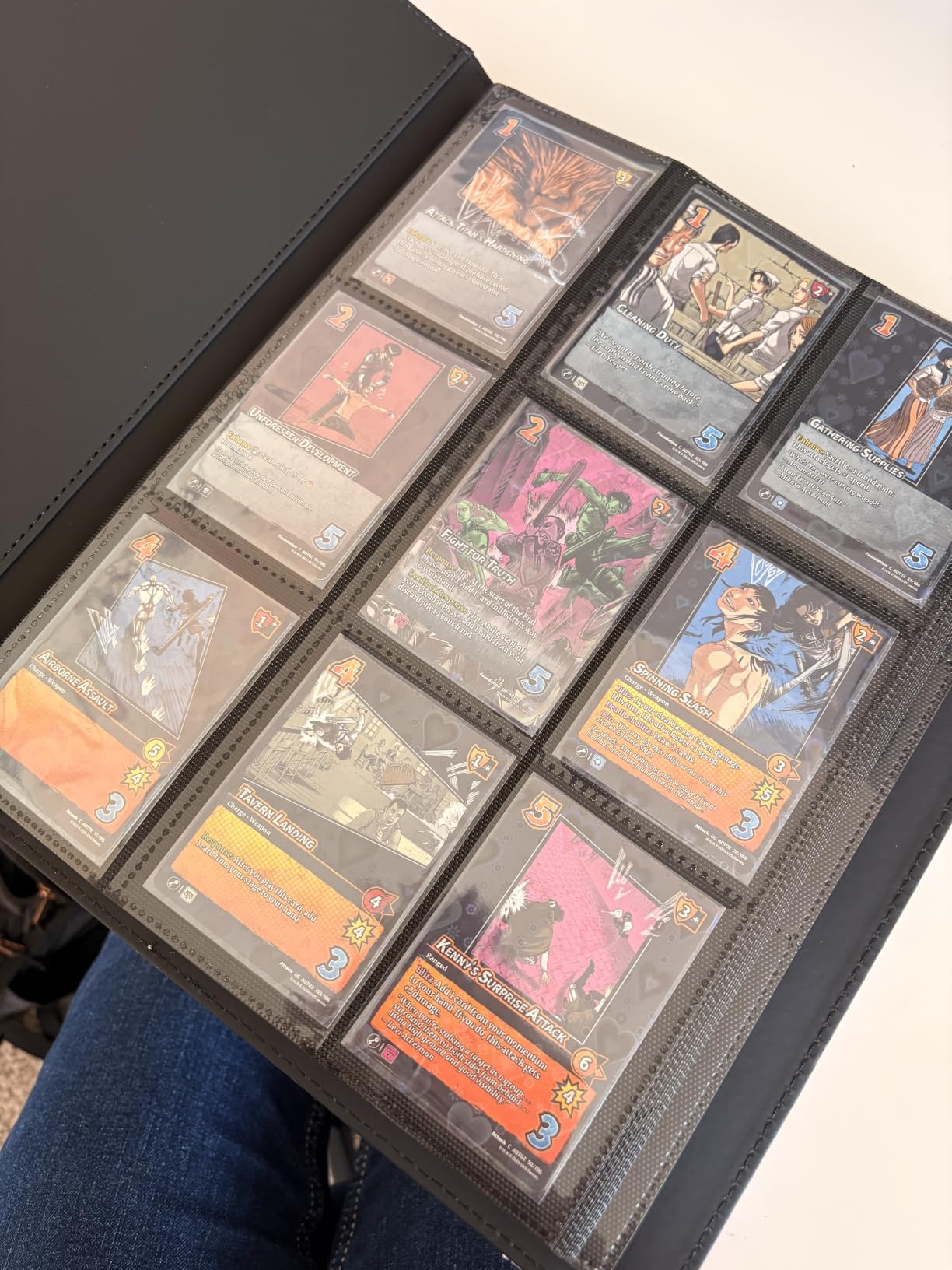 Premium 9 Pocket Card Binder for 540 Card, Fabmaker PU Trading Card Binder customer photo 1