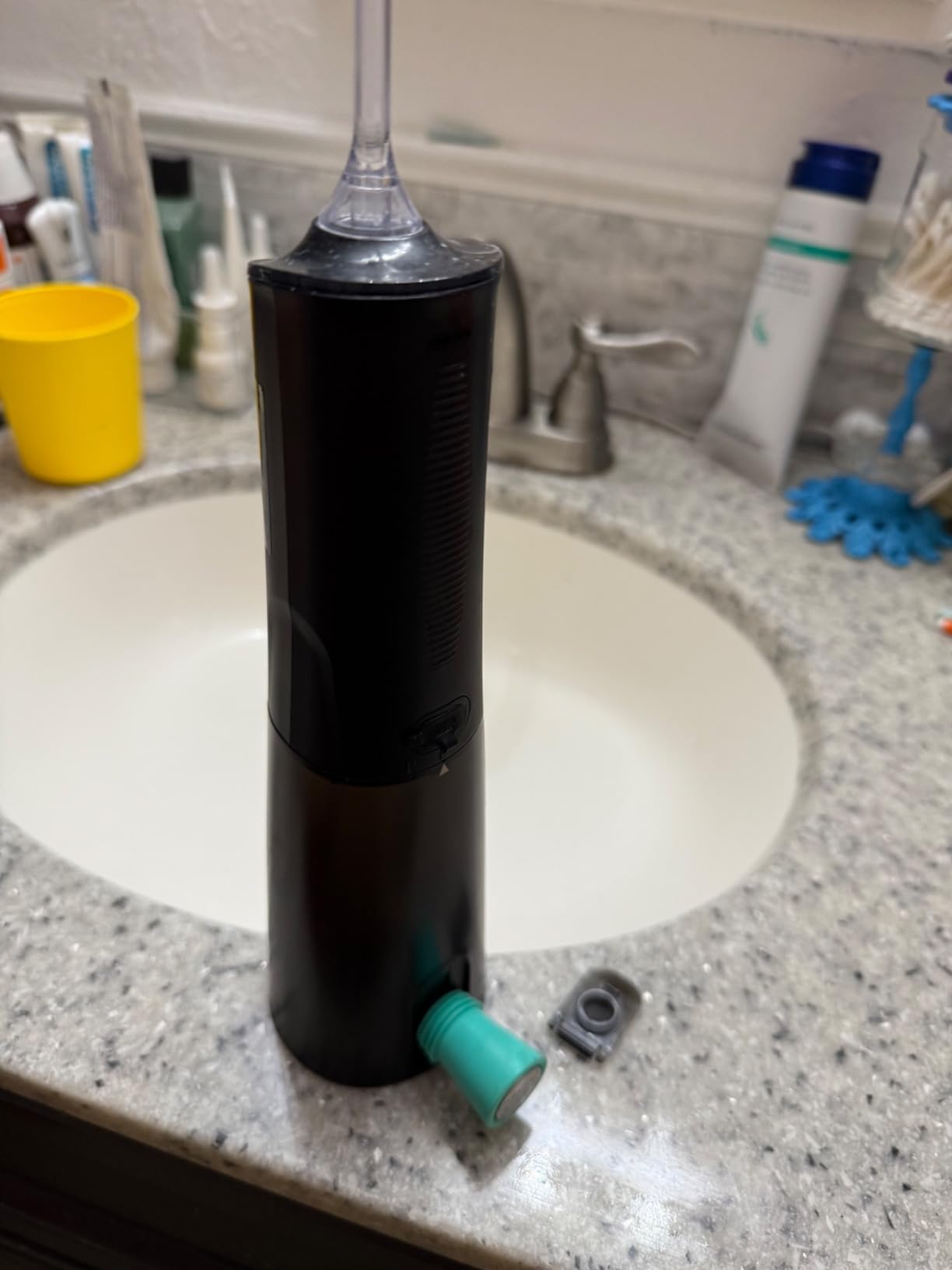 VIMMK Water Flosser, Cordless Water Dental Flosser, 9 Jet Tips 5 Modes 300ML IPX7 Waterproof, Portable Rechargeable Oral Irrigator for Home Travel - Gums, Orthodontic, Braces Care (Black) customer photo 2