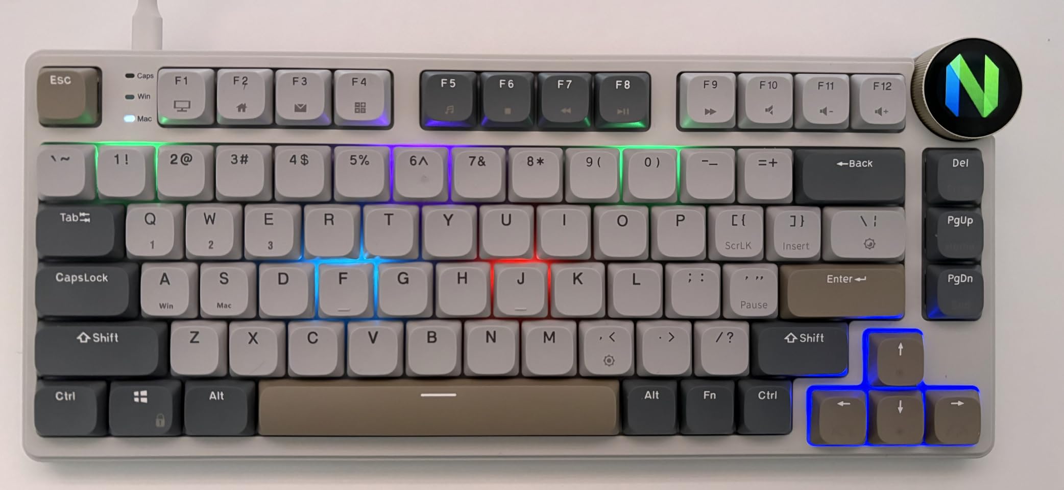 RK ROYAL KLUDGE N80 Low Profile Mechanical Keyboard w/Smart Display Screen customer photo 2