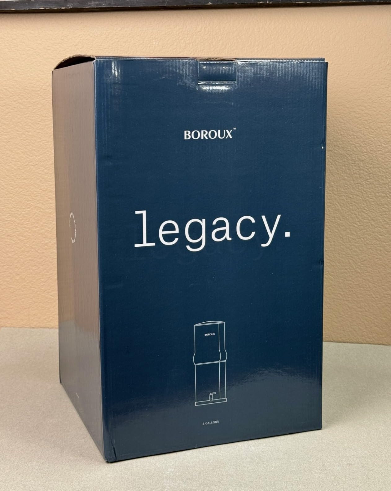 Boroux Legacy Gravity-Fed Countertop Stainless Steel Water Filter System | 3 Gallons with 2 Authentic Black Foundation. Filters customer photo 2
