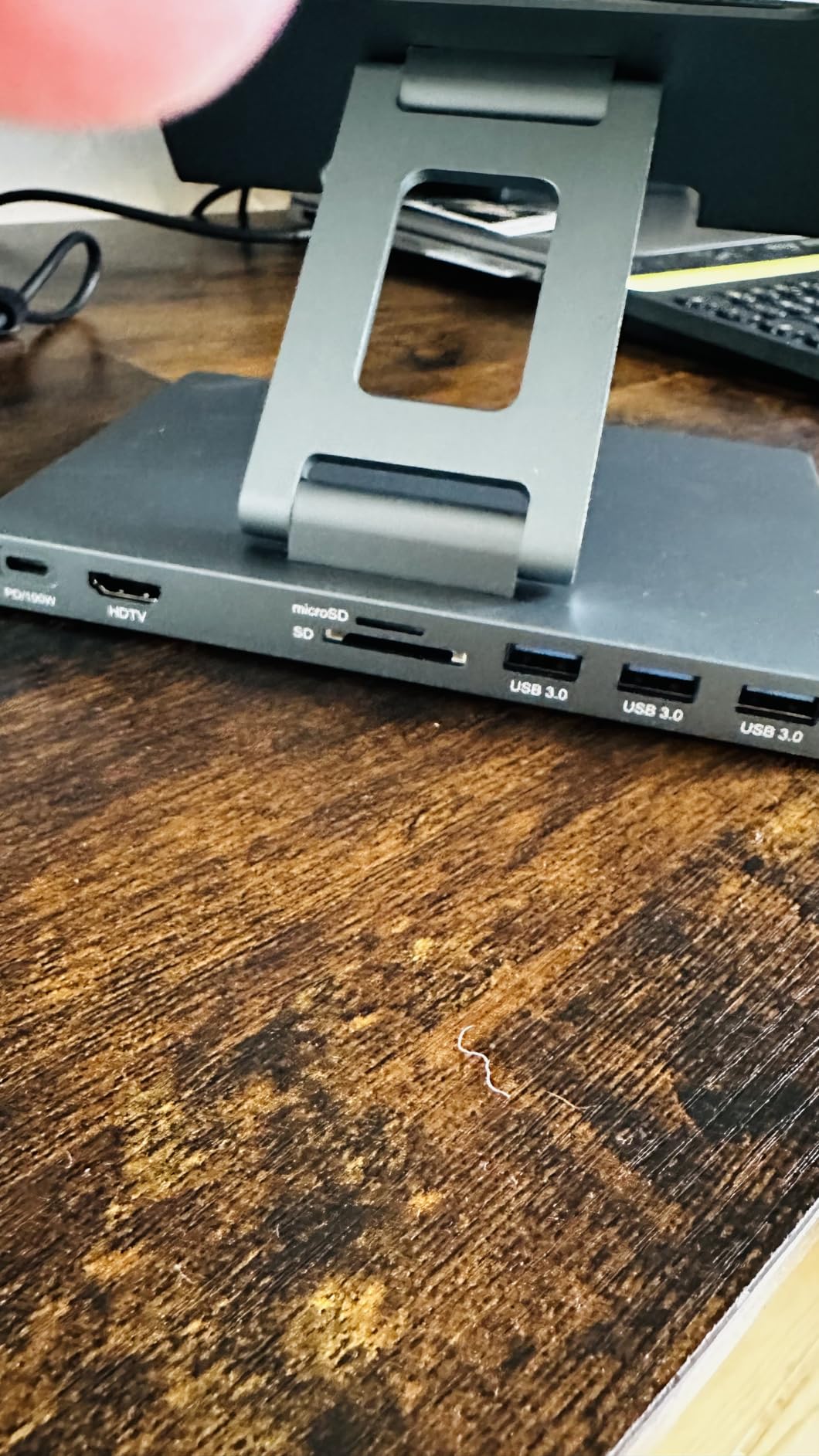 NXPGKEA iPad Pro USB C Hub Stand, Multiport Docking Station for iPad customer photo 2