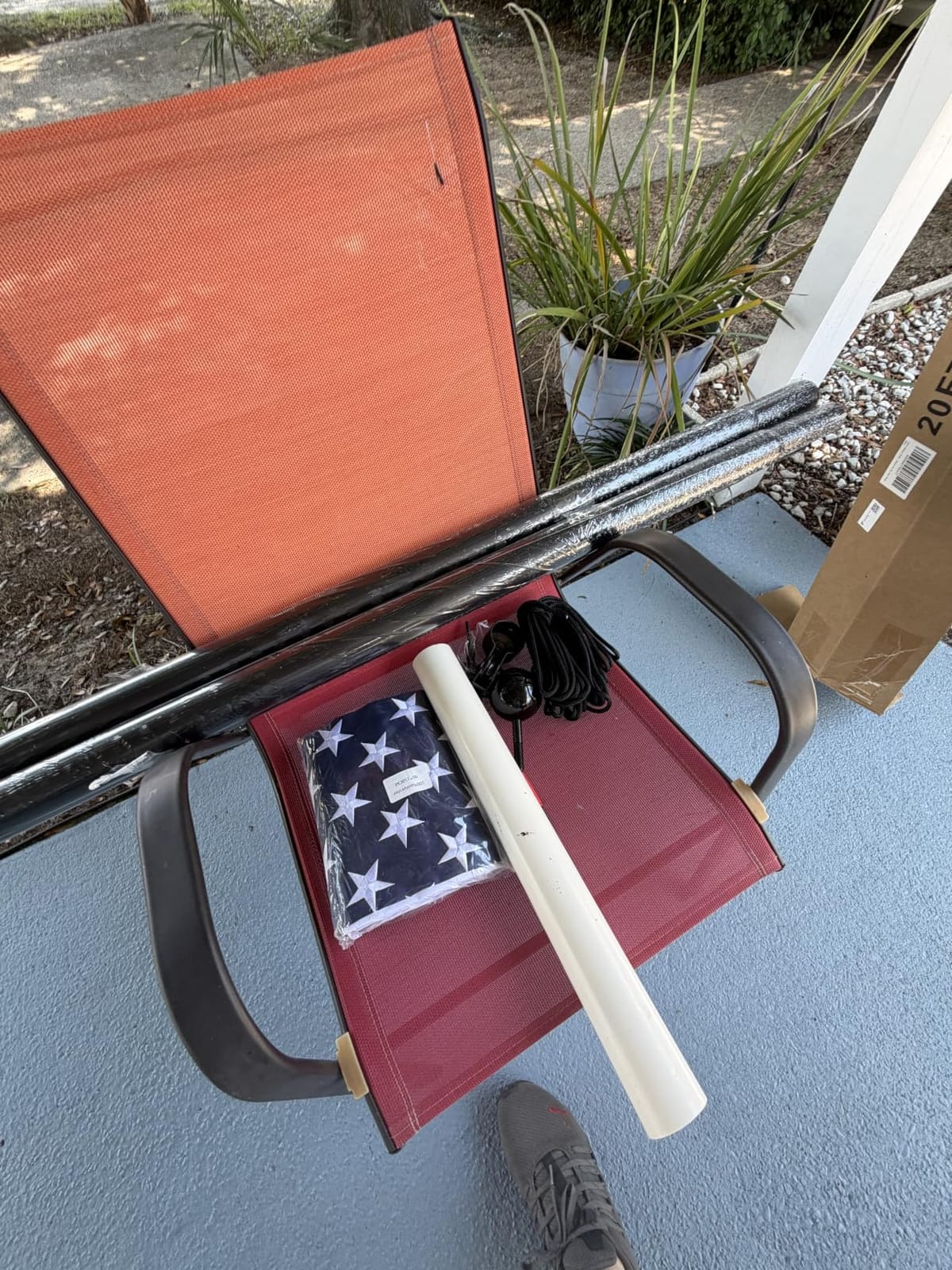 20FT Heavy Duty Flag Pole for Outside House, Real 12 Gauge Aluminum customer photo 2