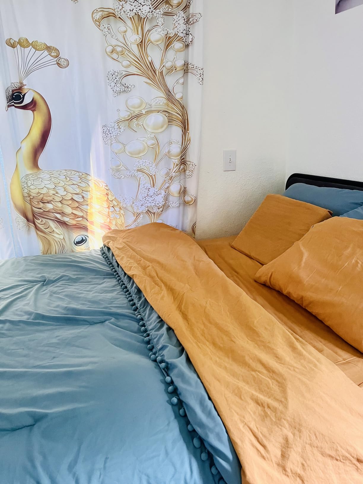 Shilucheng 100% French Linen Sheets - Queen Size Bed Sheets customer photo 2