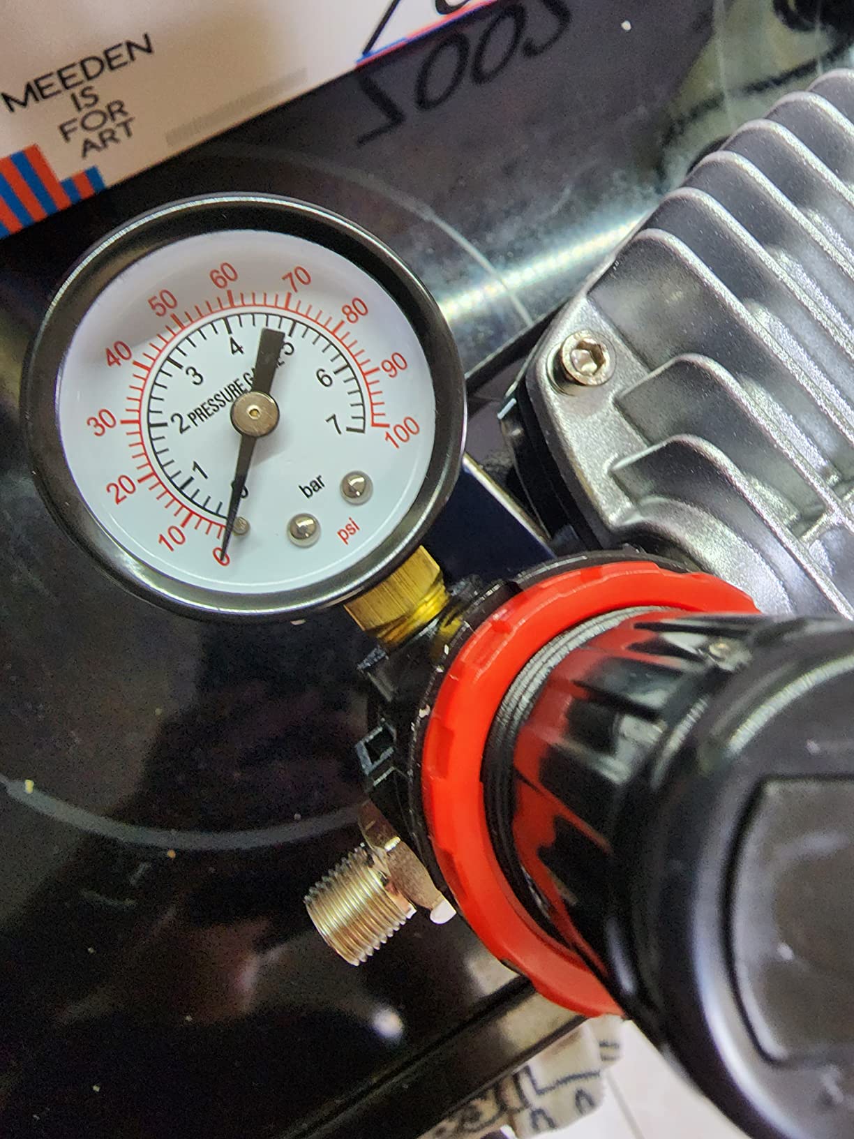 MEEDEN Airbrush Compressor Kit: 1/5 HP Powerful & Quiet with 6 ft Hose customer photo 2
