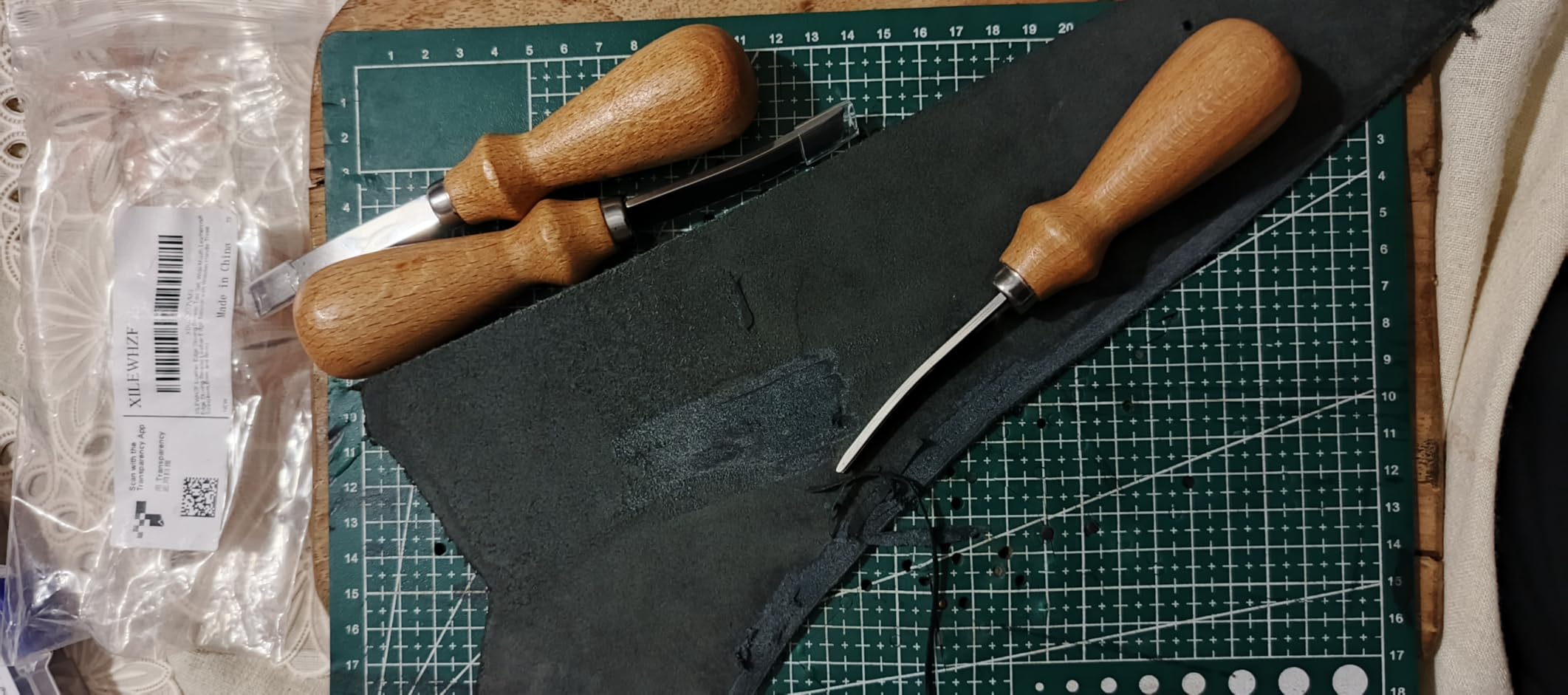 Leather Edge Beveler Tool,Leather Cutting Knife,French Beveler customer photo 1