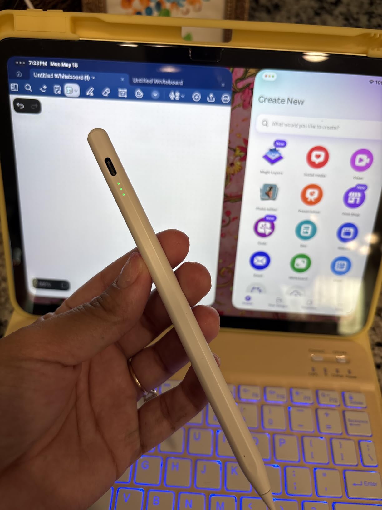 Stylus Pen for iPad Pro Air Mini 2018-2026, Palm Rejection Fast Charge customer photo 1