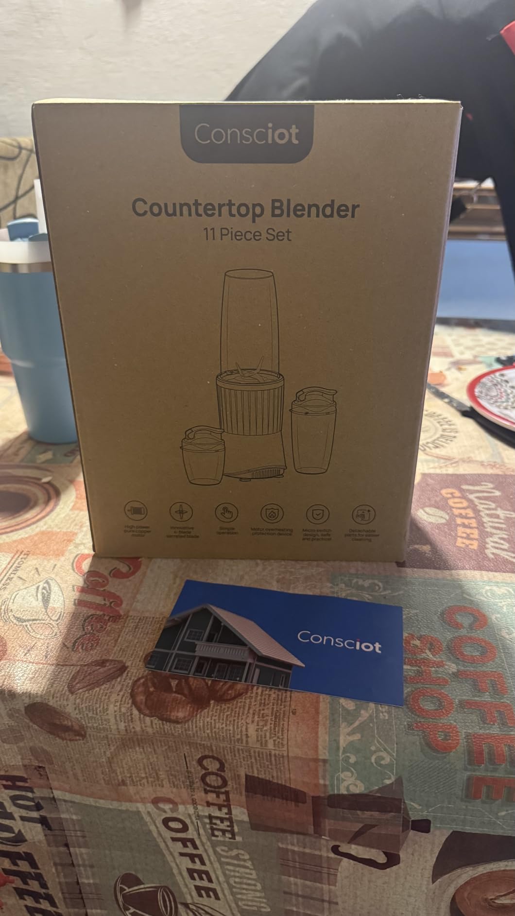 Consciot 11-Piece Blender for Kitchen and Personal Size, 900 Peak Watts customer photo 1