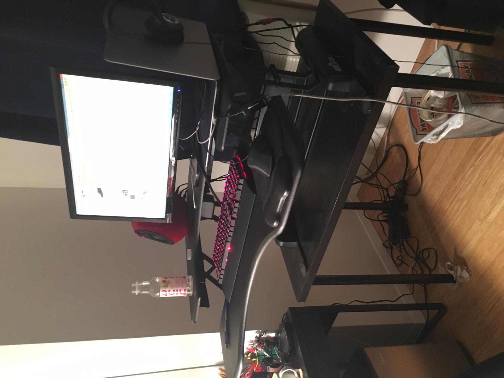 Vari VariDesk Pro Plus 36 Standing Desk Converter – 11 Height Settings + Spring Lift, 2 Tier Design, Keyboard Tray, Fits Desktops 36” Wide x 26.5